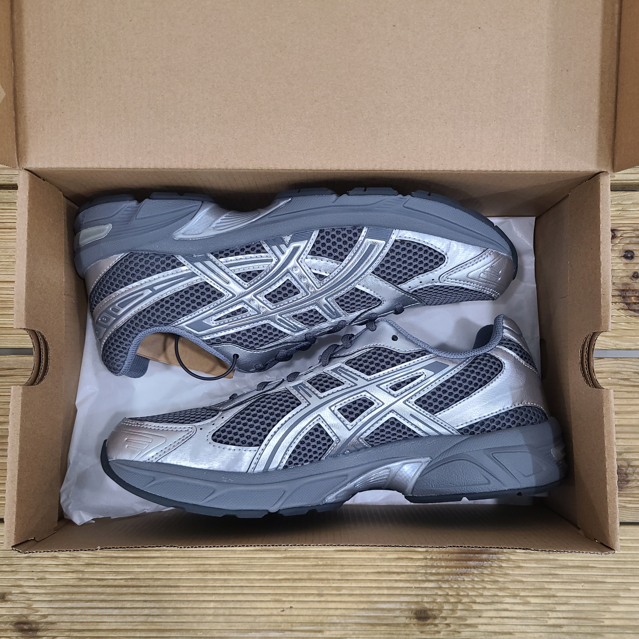 Asics Gel-1130 Steel Grey Pure Silver 착용 스타일 - 1