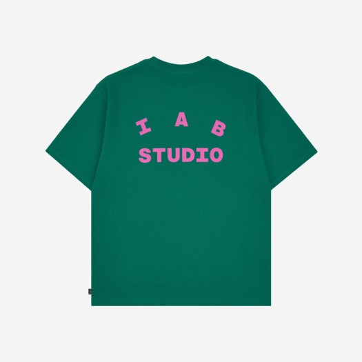 아이앱 스튜디오 티셔츠 그린 핑크