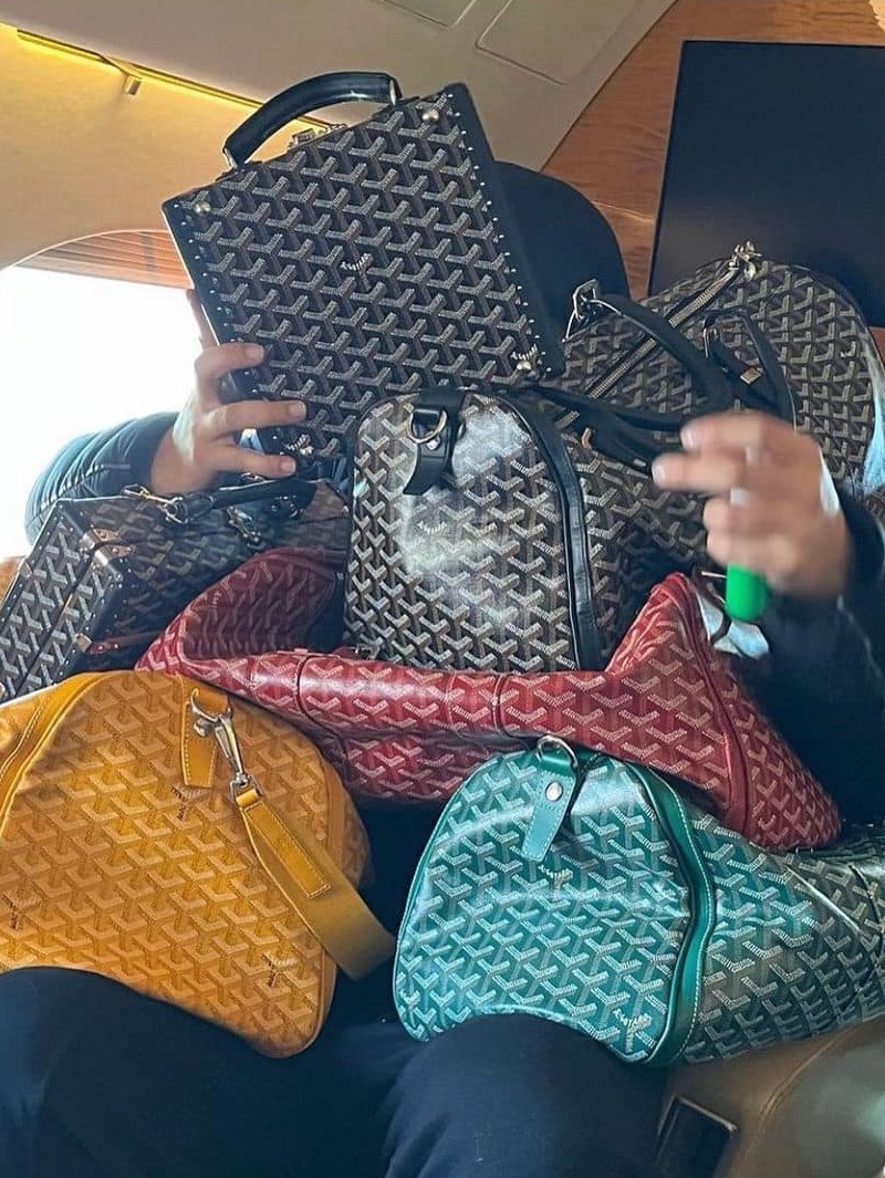 Goyard Artois PM Bag Green, Goyard Boston 50 Bag Green 착용 스타일 - 5
