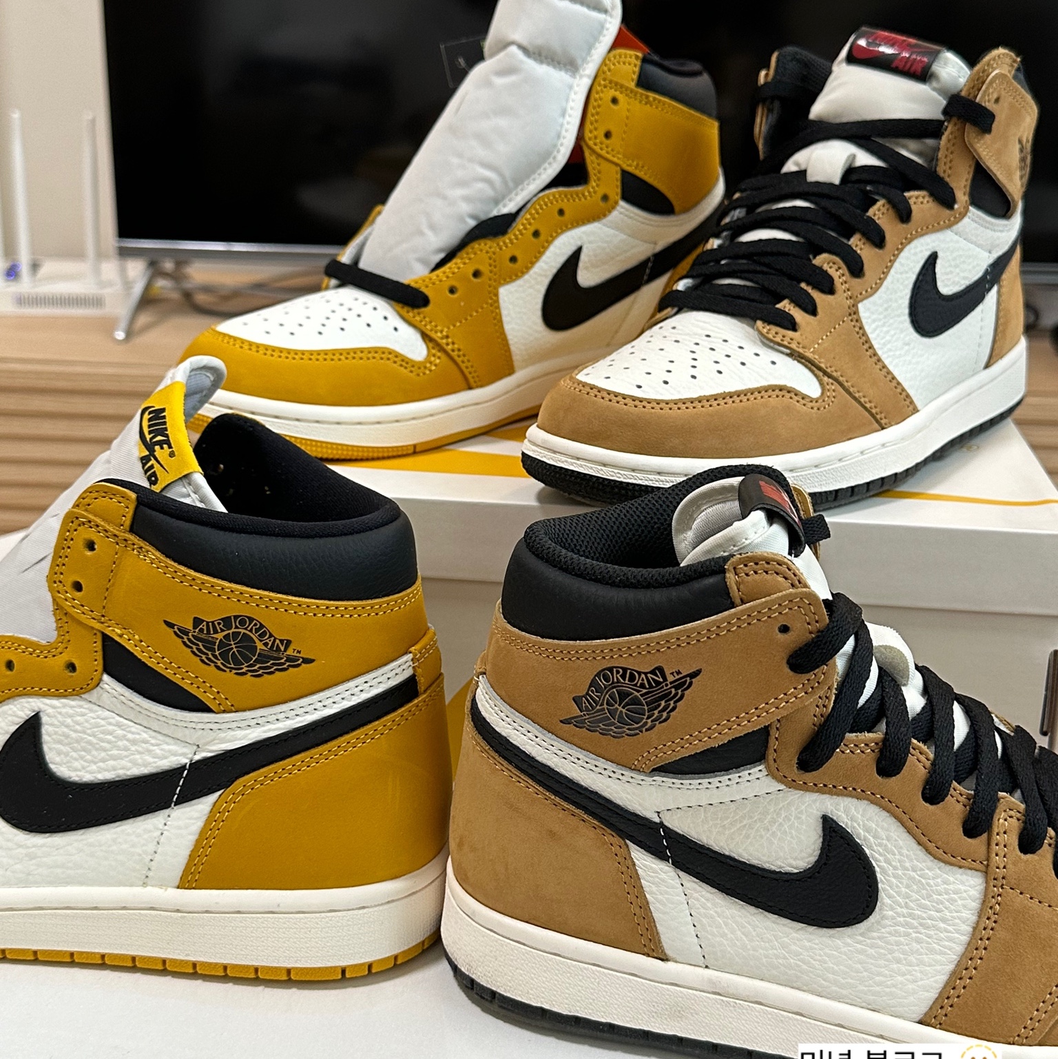 Jordan 1 Retro High OG Yellow Ochre 착용 스타일