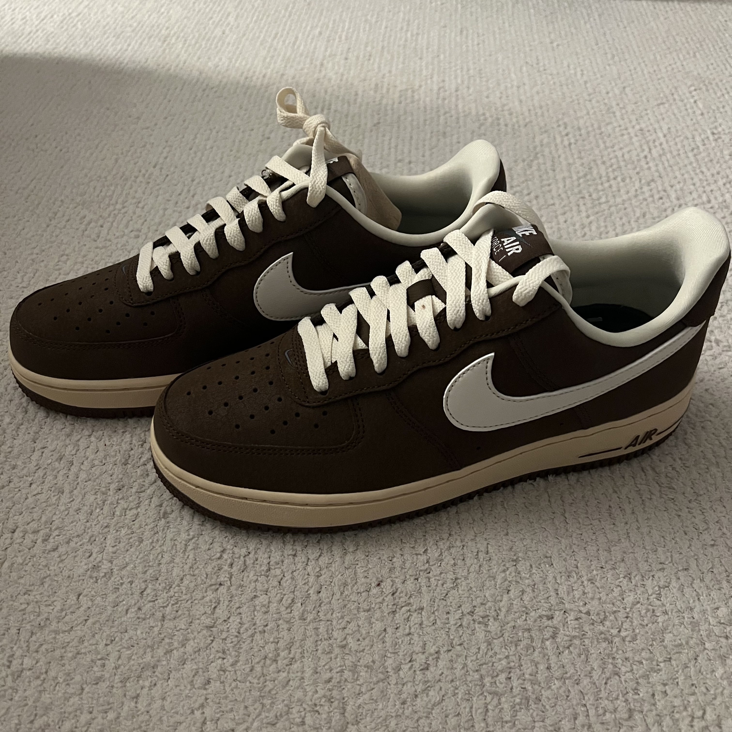 Nike Air Force 1 '07 Cacao Wow Coconut Milk 착용 스타일 - 3