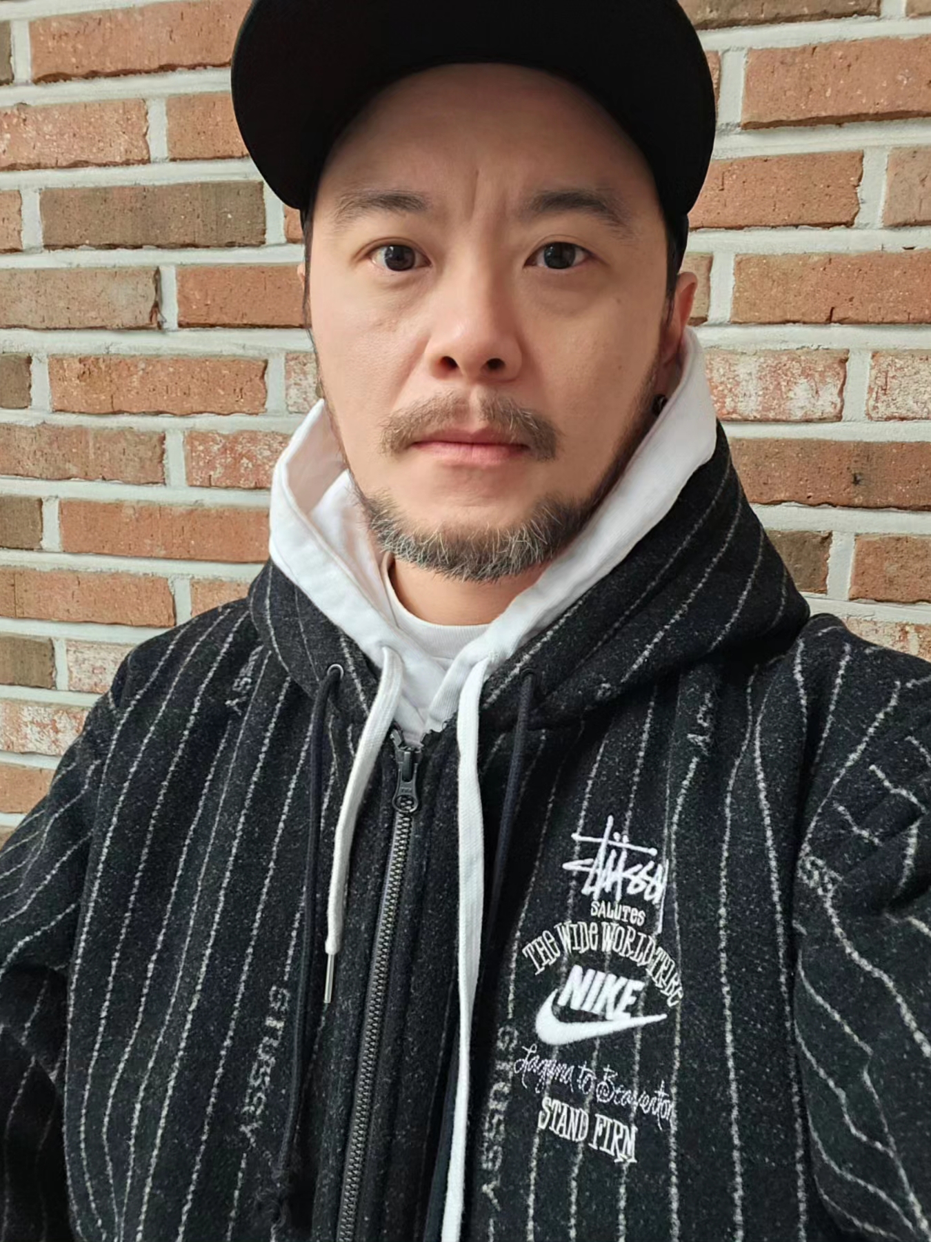 나이키 x 스투시 NRG 스트라이프 울 자켓 블랙 (DR4023-010), 조던 11 레트로 콩코드 2018 착용 스타일 - 2