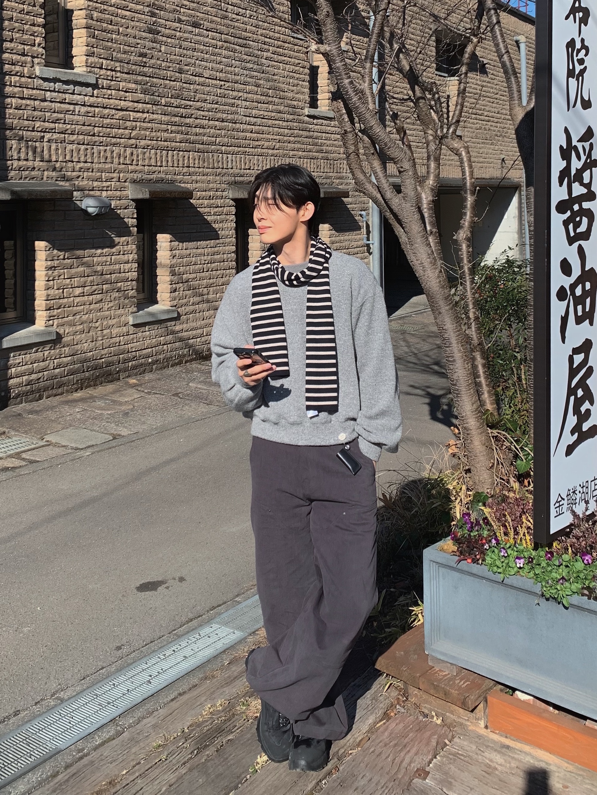 Roa Hiking Katharina Black, Saint James Duguay R Navy Blanc 착용 스타일 - 3