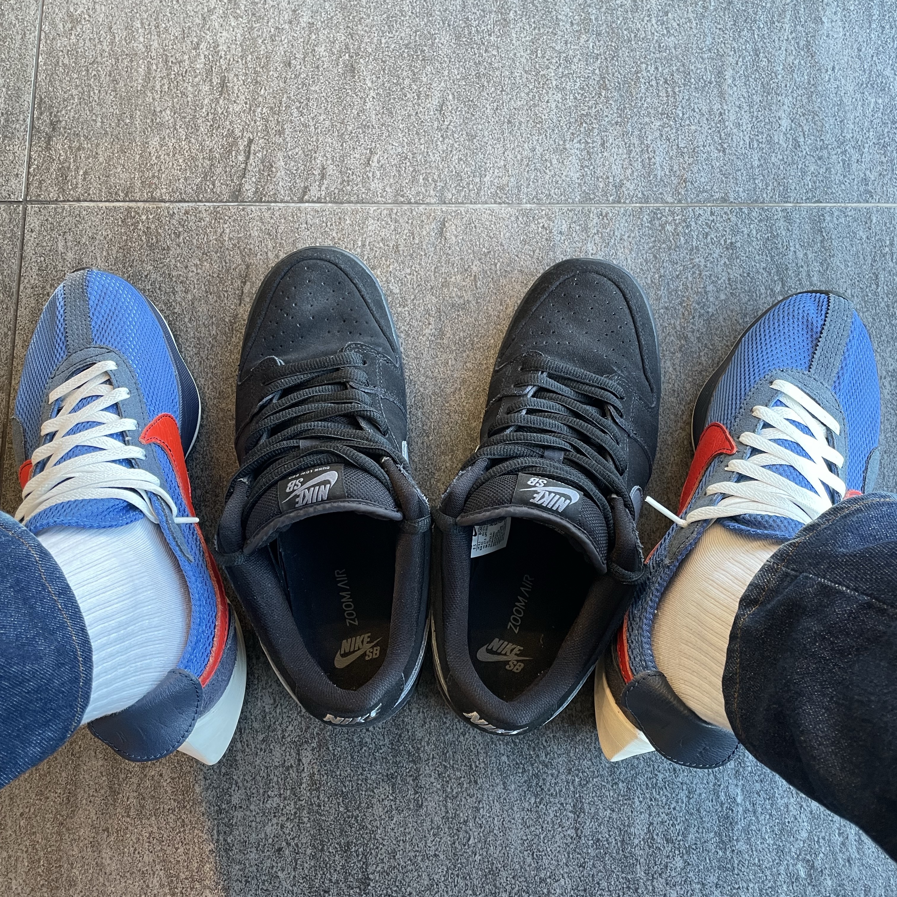 Nike Moon Racer Mountain Blue Team Orange 착용 스타일 - 3