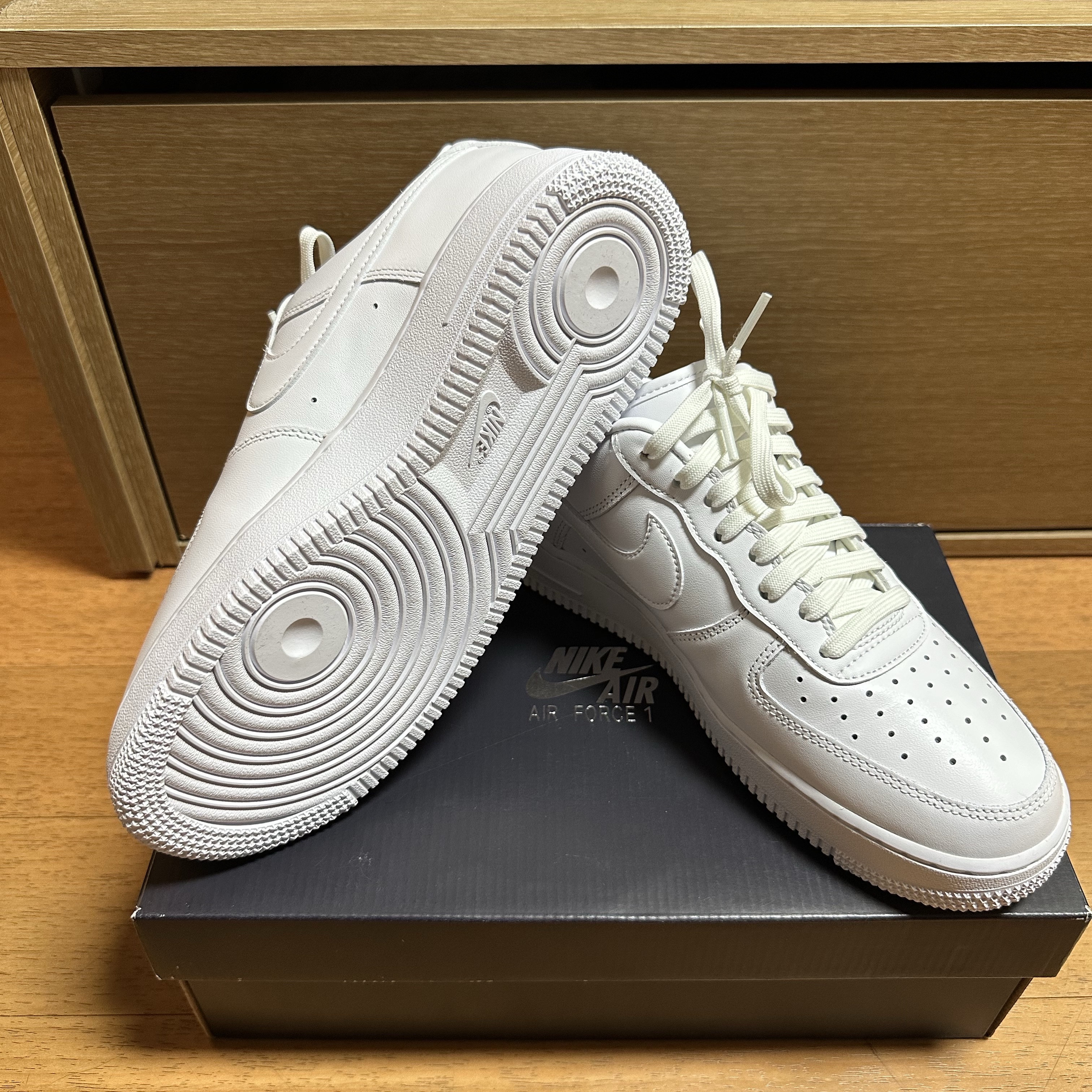 Nike Air Force 1 '07 Fresh White 착용 스타일