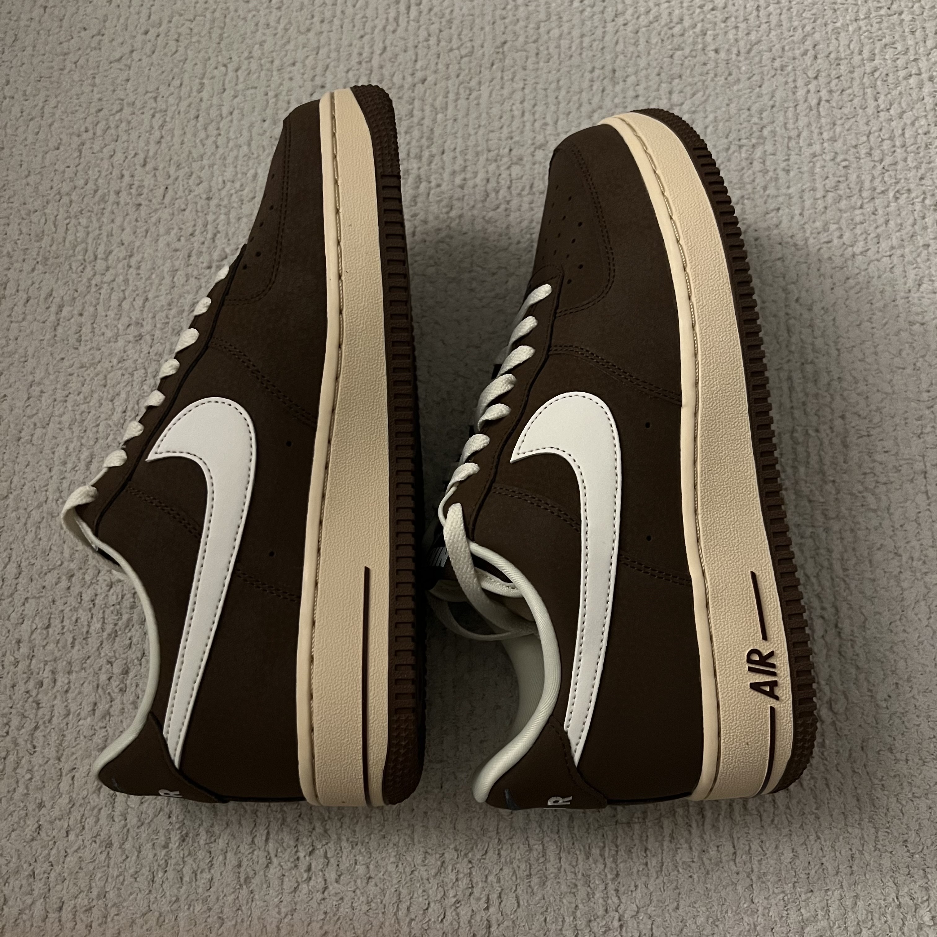 Nike Air Force 1 '07 Cacao Wow Coconut Milk 착용 스타일 - 4