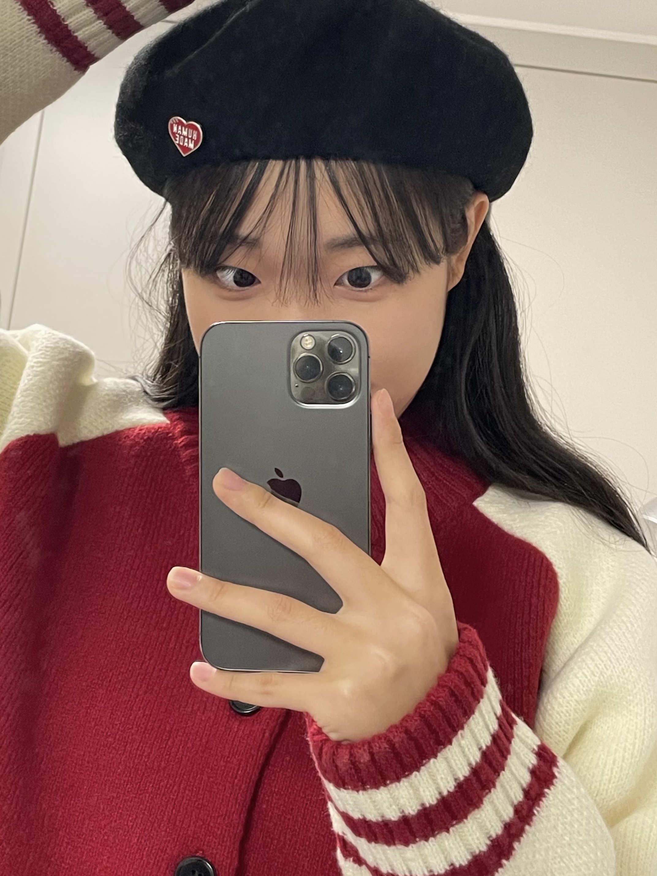 휴먼 메이드 하트 핀 레드, 나이키 x 슈프림 에어포스 1 로우 플랙스 착용 스타일 - 3