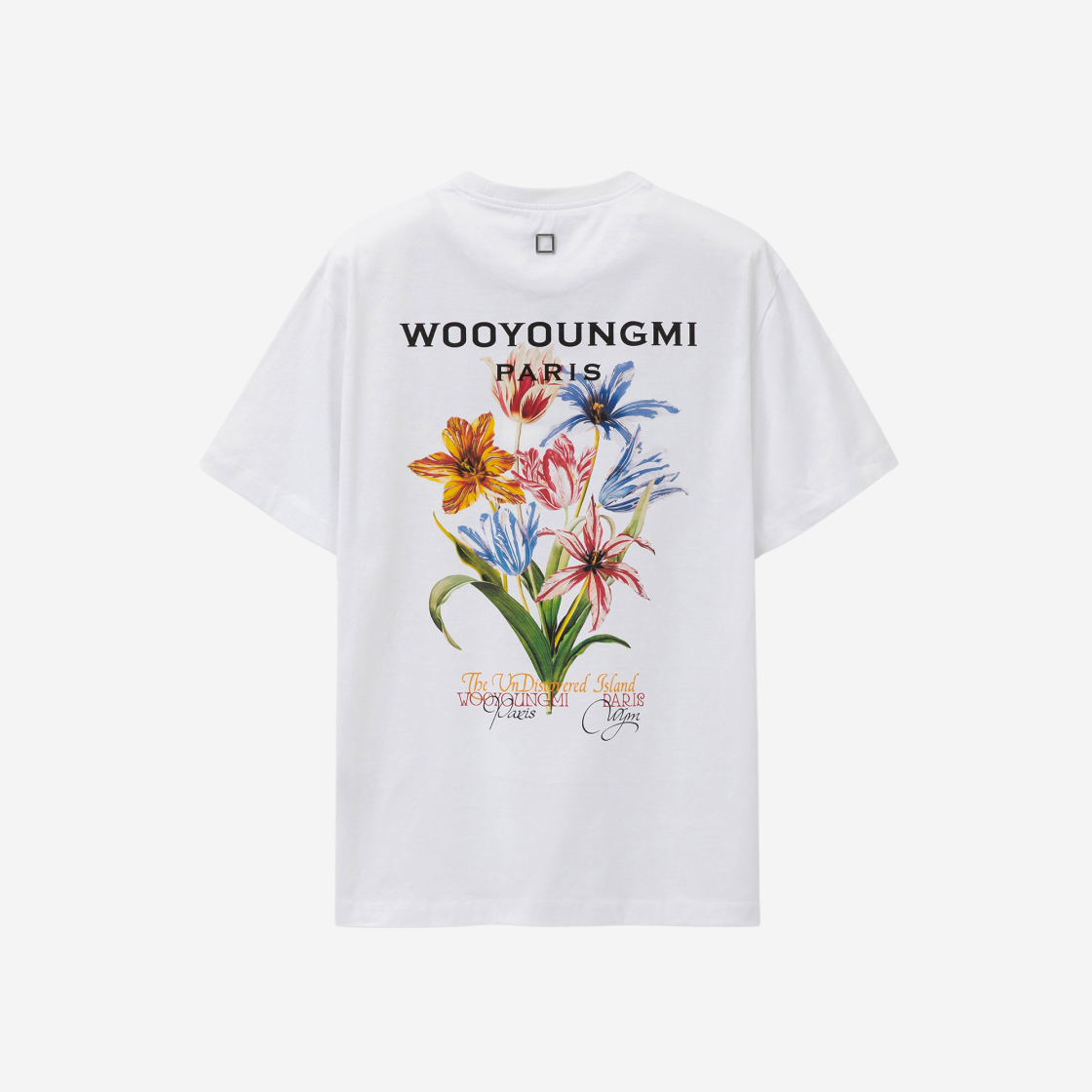 우영미 플라워 프린트 티셔츠 화이트 - 24SS | Wooyoungmi | KREAM