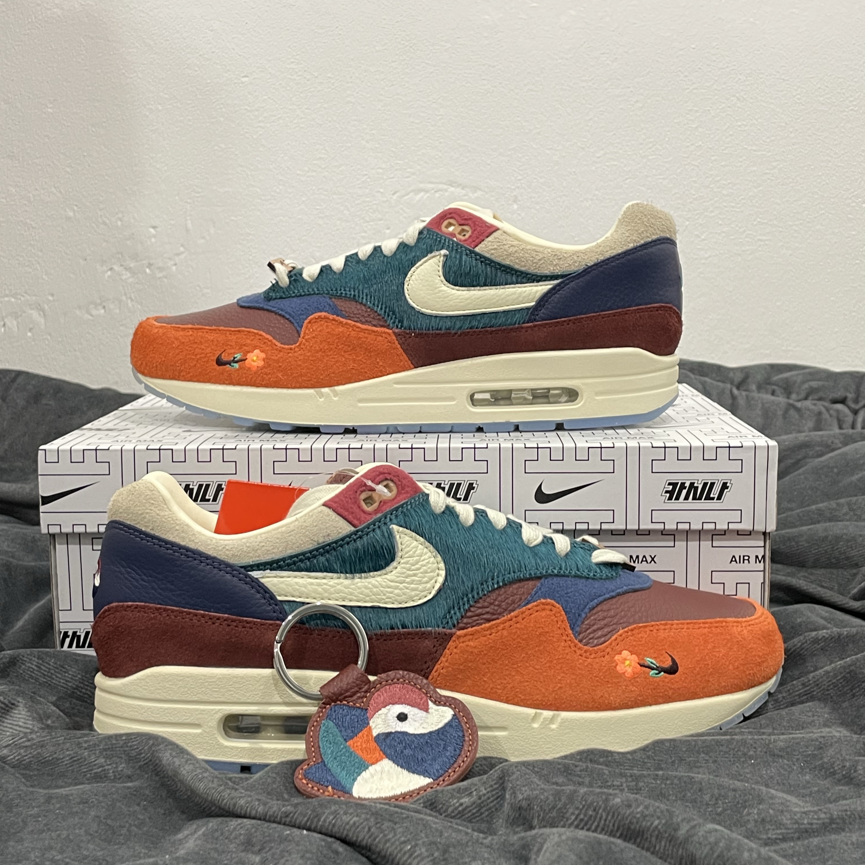 Nike x Kasina Air Max 1 SP Won-Ang Orange 착용 스타일 - 2