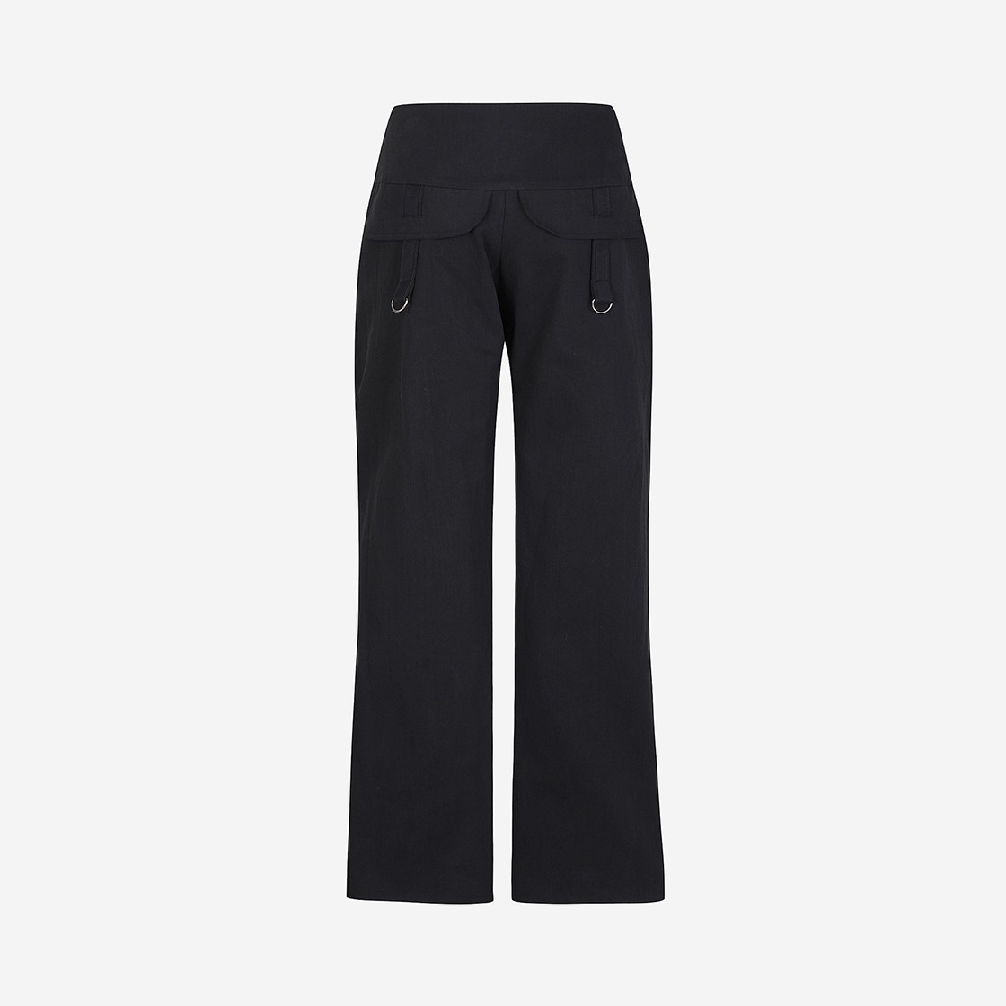 Paula Canovas Del Vas Women Arc Chiffon Trousers Black Black 상세 이미지 2