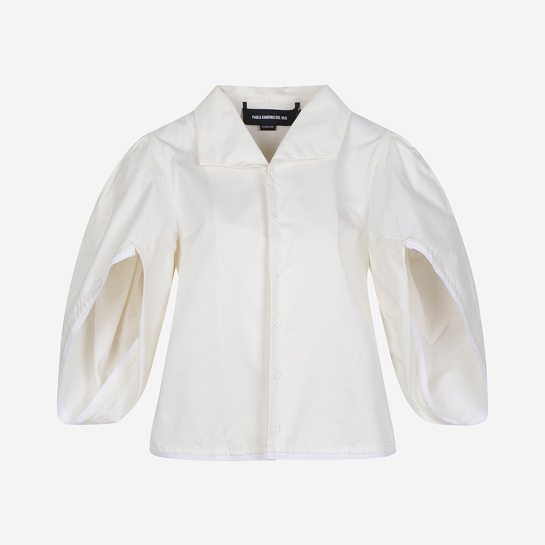 Paula Canovas Del Vas Women Chestnut Shirt Panna 상세 이미지 1