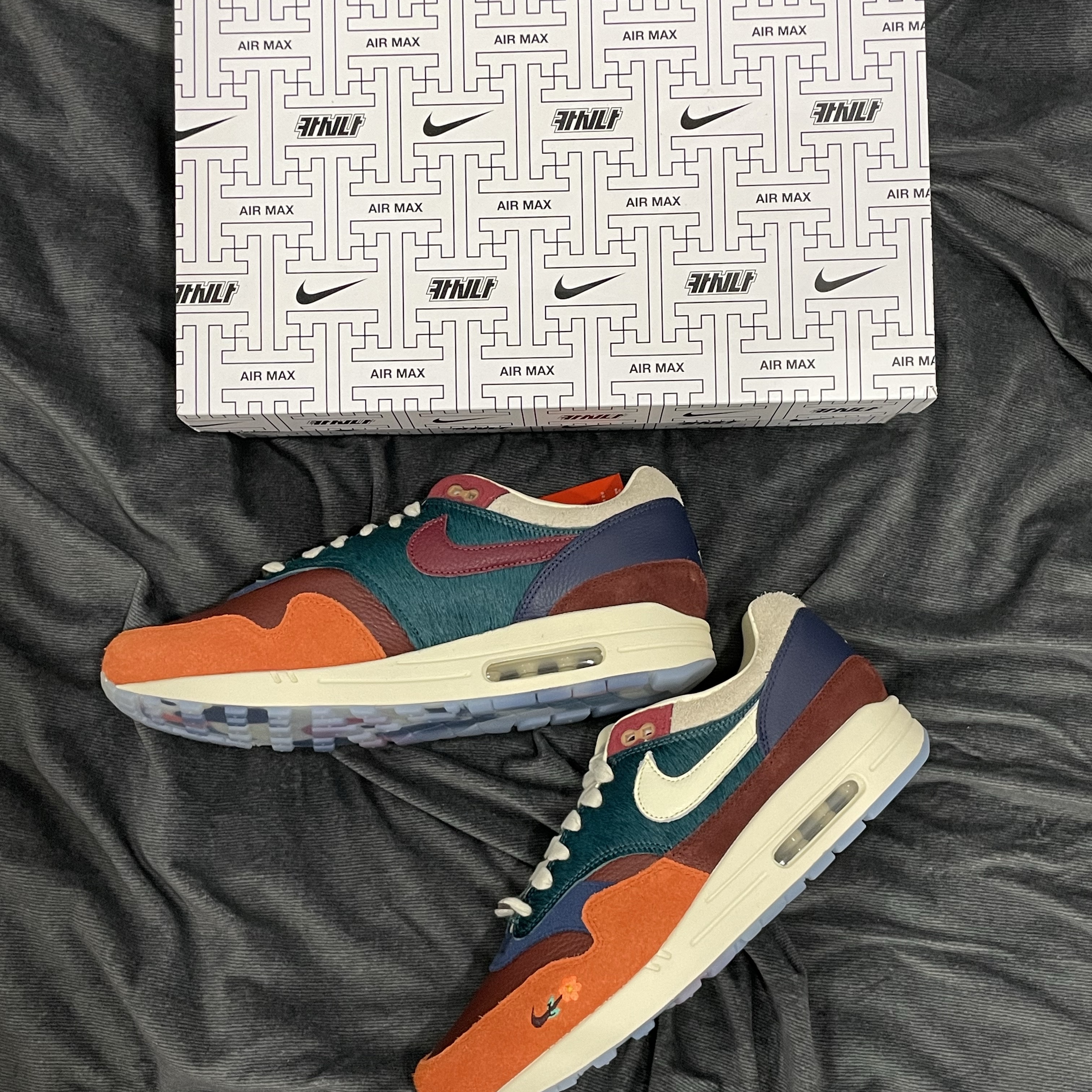 Nike x Kasina Air Max 1 SP Won-Ang Orange 착용 스타일 - 1