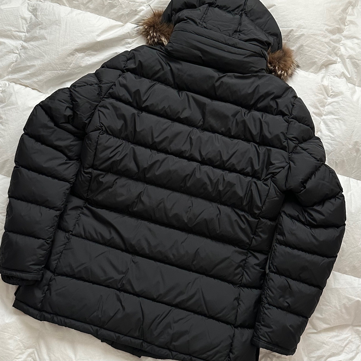 Moncler Cluny Long Down Jacket Black - 23FW 착용 스타일 - 2