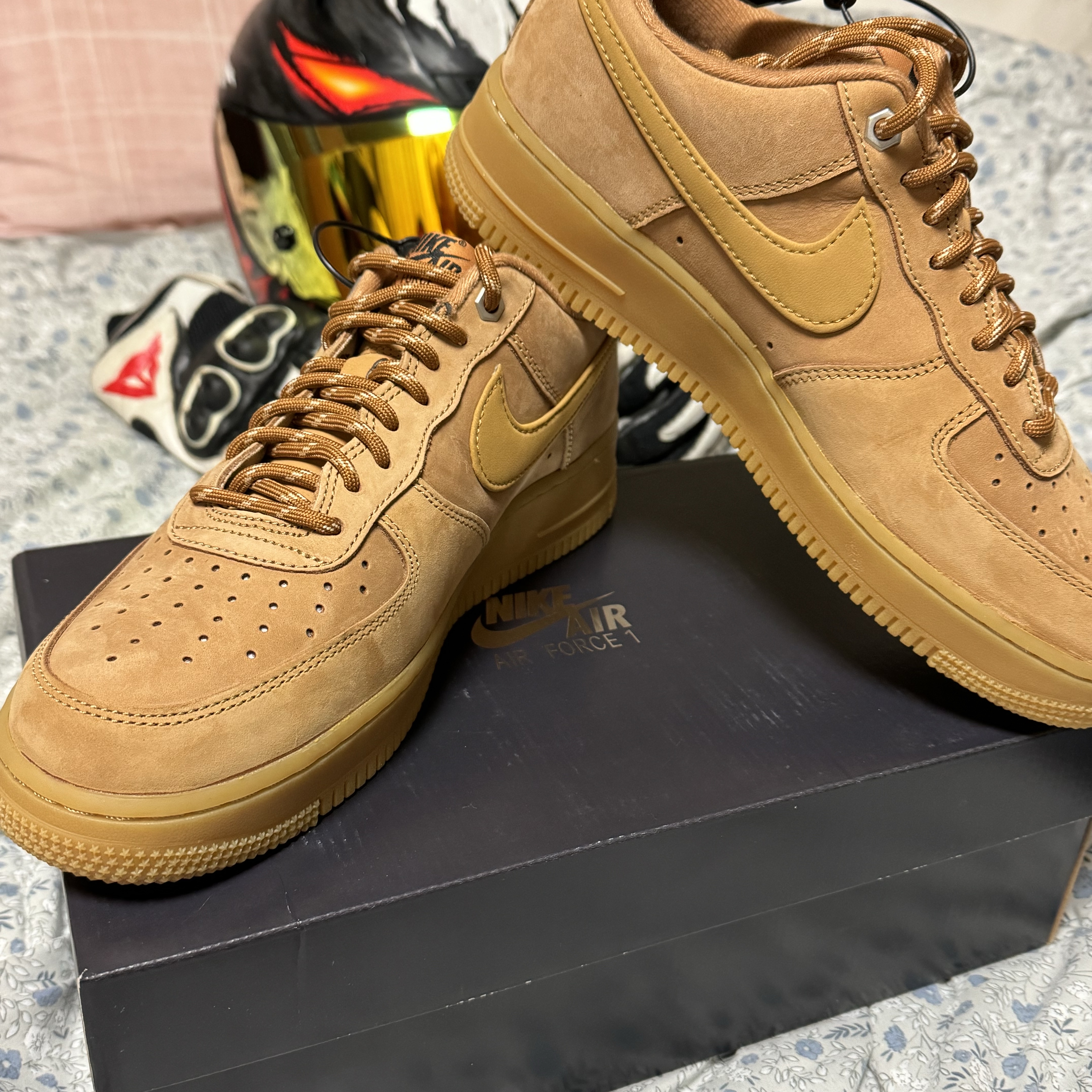 Nike Air Force 1 '07 WB Flax 착용 스타일 - 1