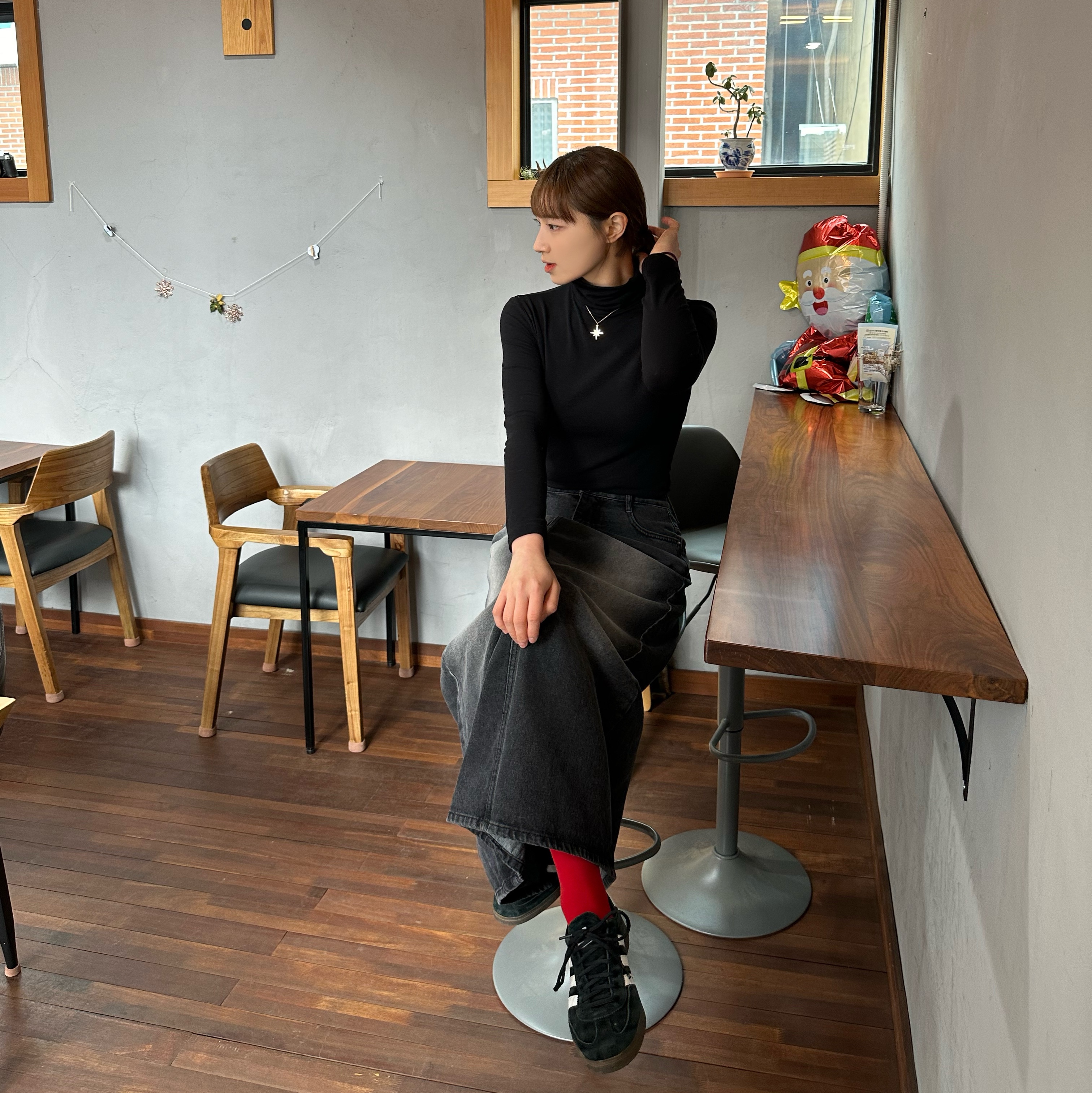 Adidas Spezial Handball Core Black 착용 스타일 - 2