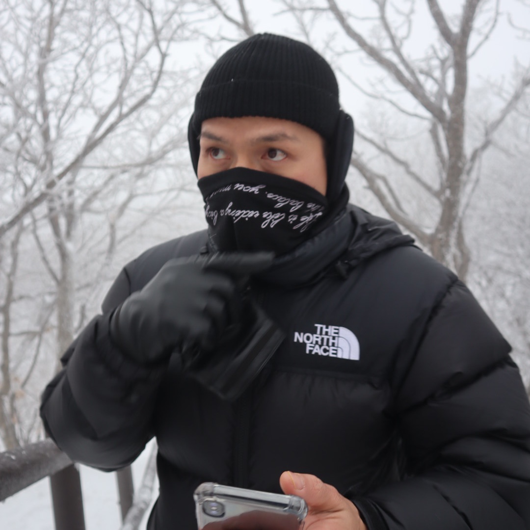 The North Face 1996 Eco Nuptse Jacket Black, Nike Dunk Low Retro Black 착용 스타일