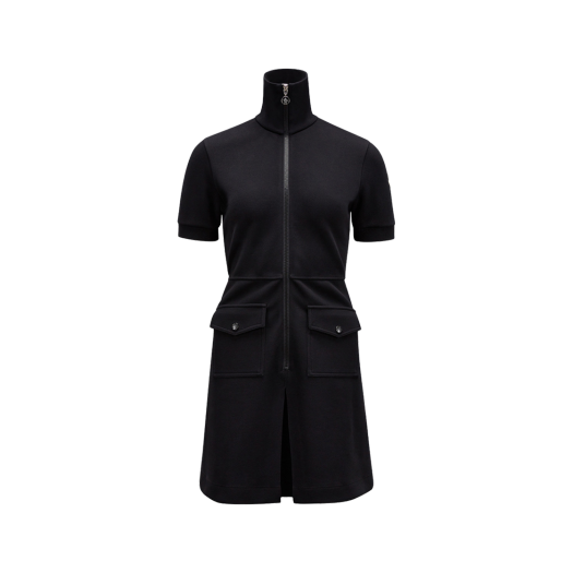 (W) 몽클레르 폴로 드레스 블랙 - 24SS