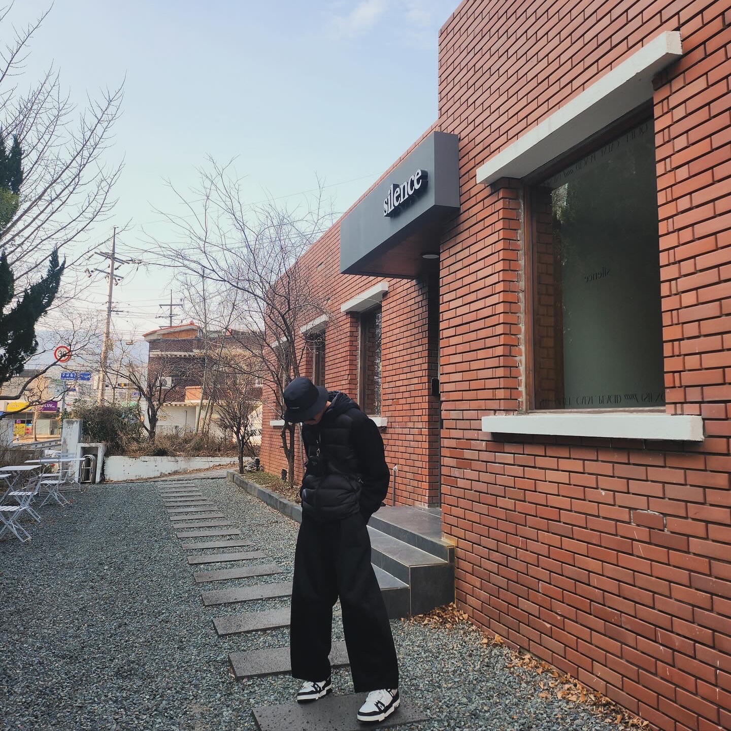 Louis Vuitton LV Trainer Sneakers Monogram Denim Black, C.P. Company Merino Nylon Mixed Goggle Knit Black - 23FW 착용 스타일 - 2