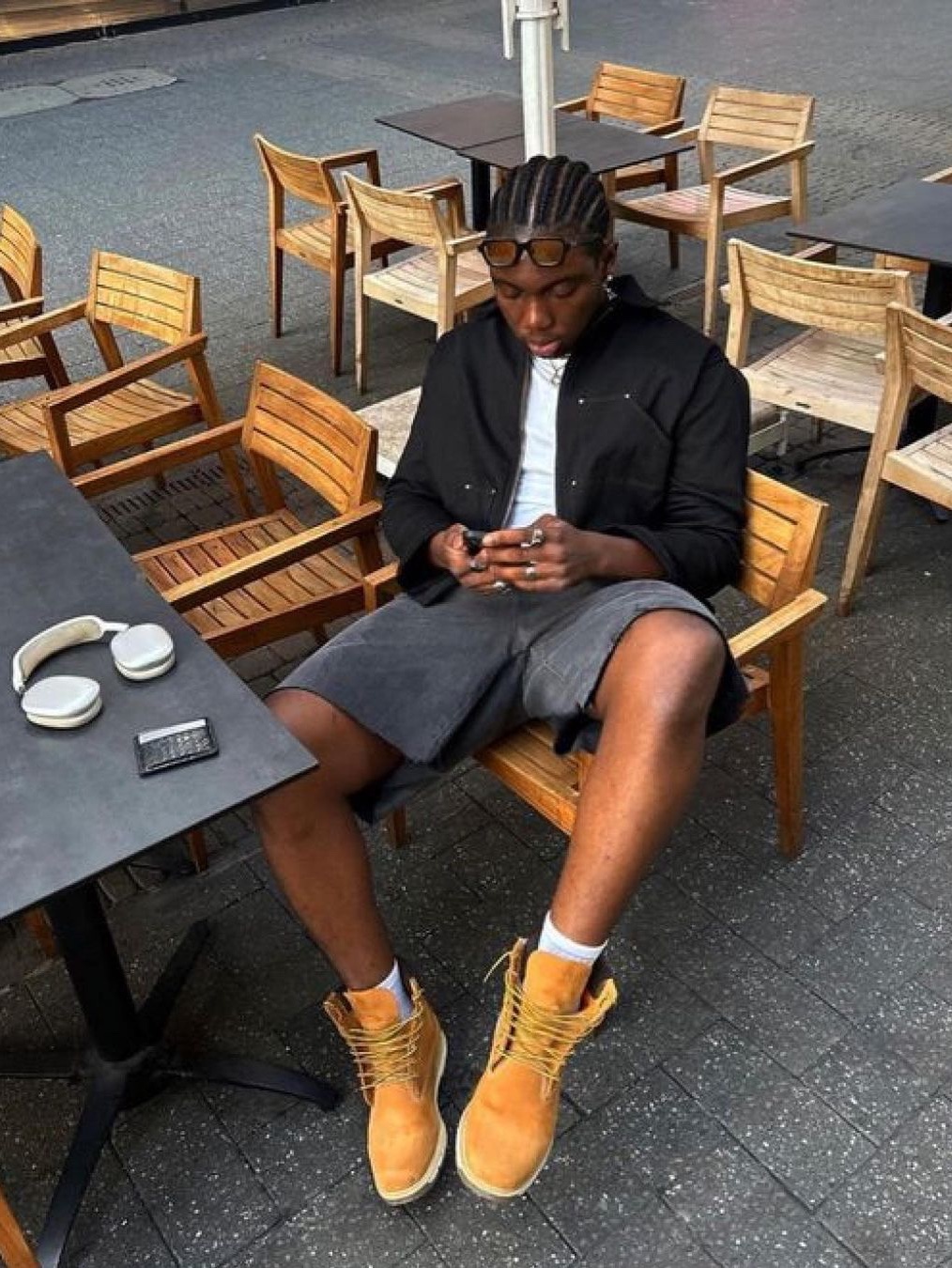 Timberland x Supreme Diamond Plate 6 Inch Premium Waterproof Boot Wheat - 23FW - Medium, Timberland Premium 6 inch Waterproof Boot Wheat Nubuck - Wide 착용 스타일 - 8
