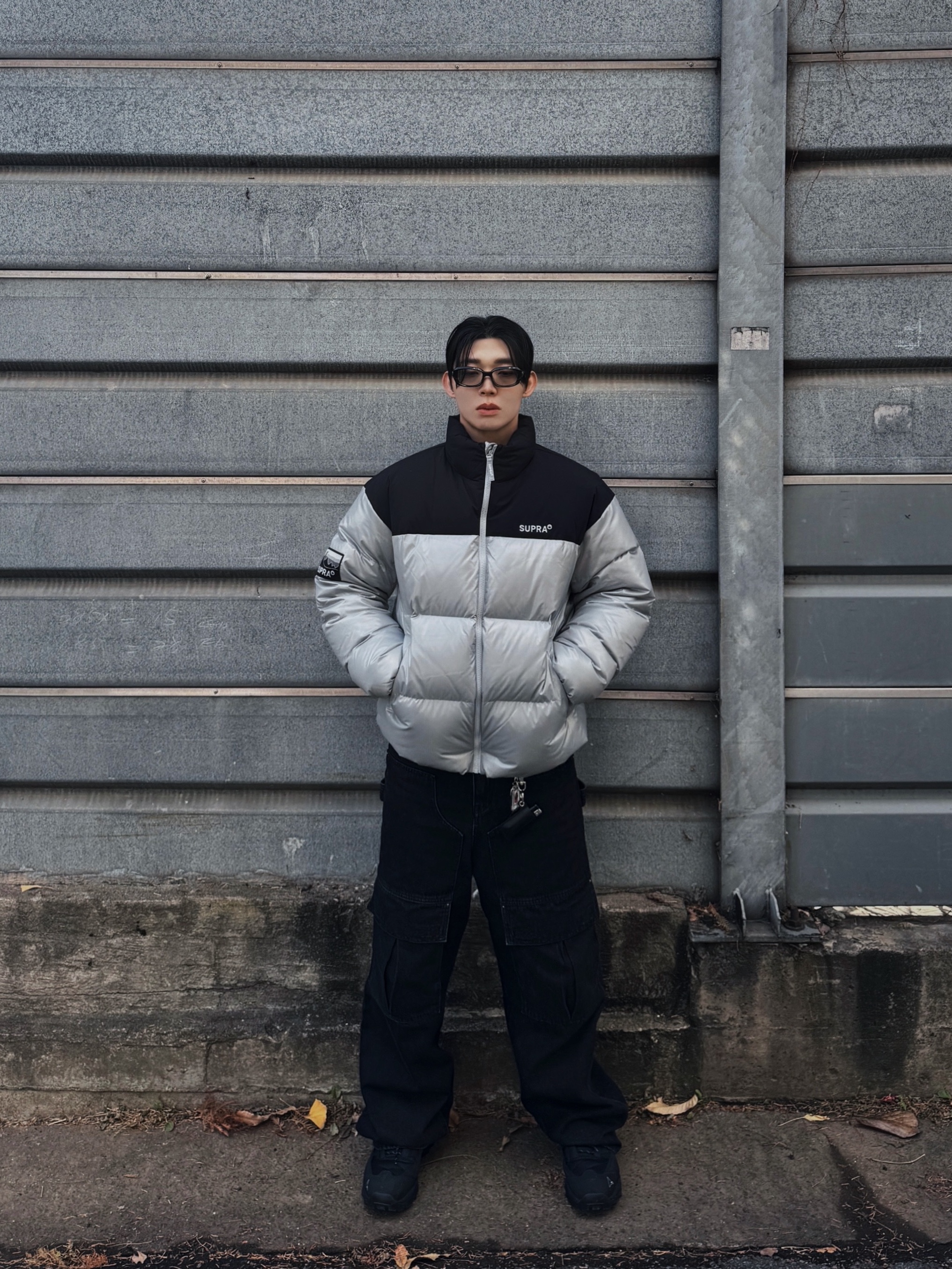 Gentle Monster Eco Duru 01 VYG Renew Black 착용 스타일 - 2