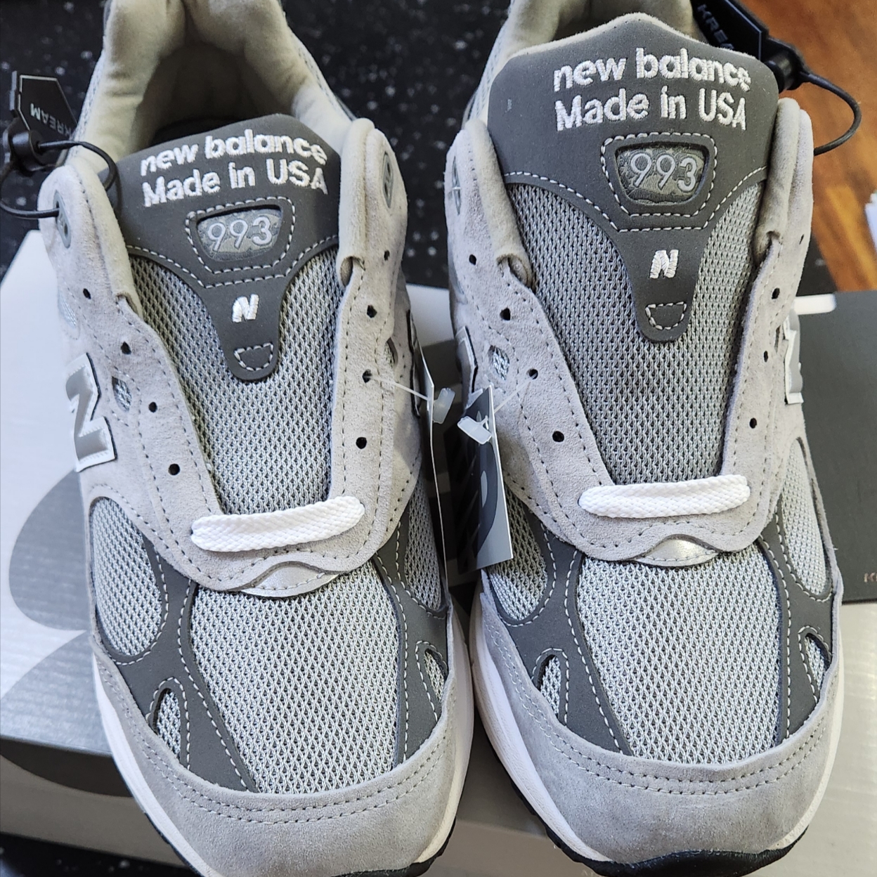 New Balance 993 Made in USA Grey - D Standard 착용 스타일