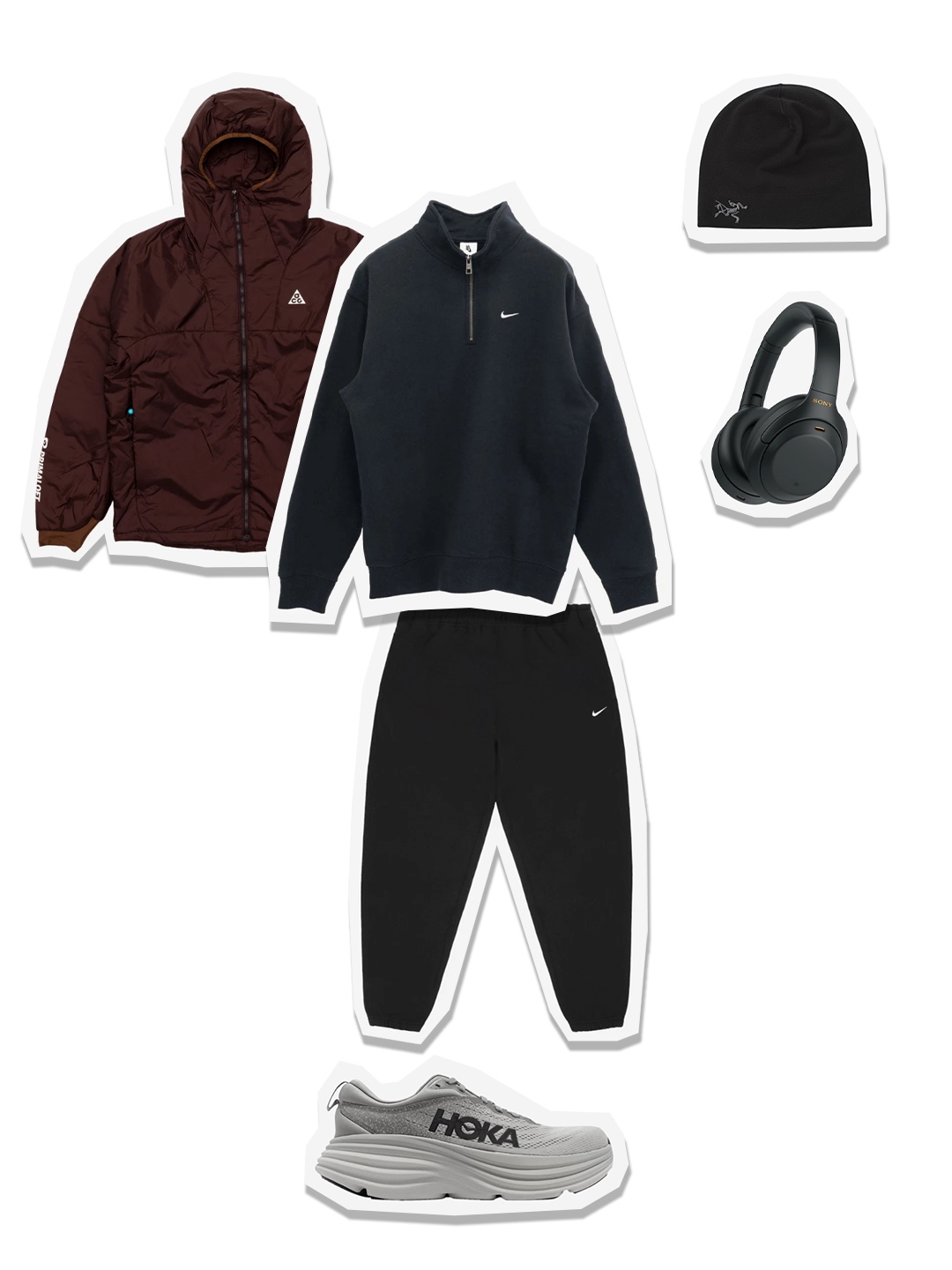 Nike ACG Therma-Fit ADV Rope De Dope Jacket Brown Basalt - Asia, Nike NRG Solo Swoosh Heavy Weight BB Quarter Zip Top Black - Asia 착용 스타일