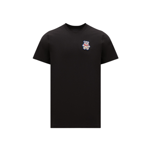 몽클레르 테디 베어 패치 티셔츠 블랙 - 23FW