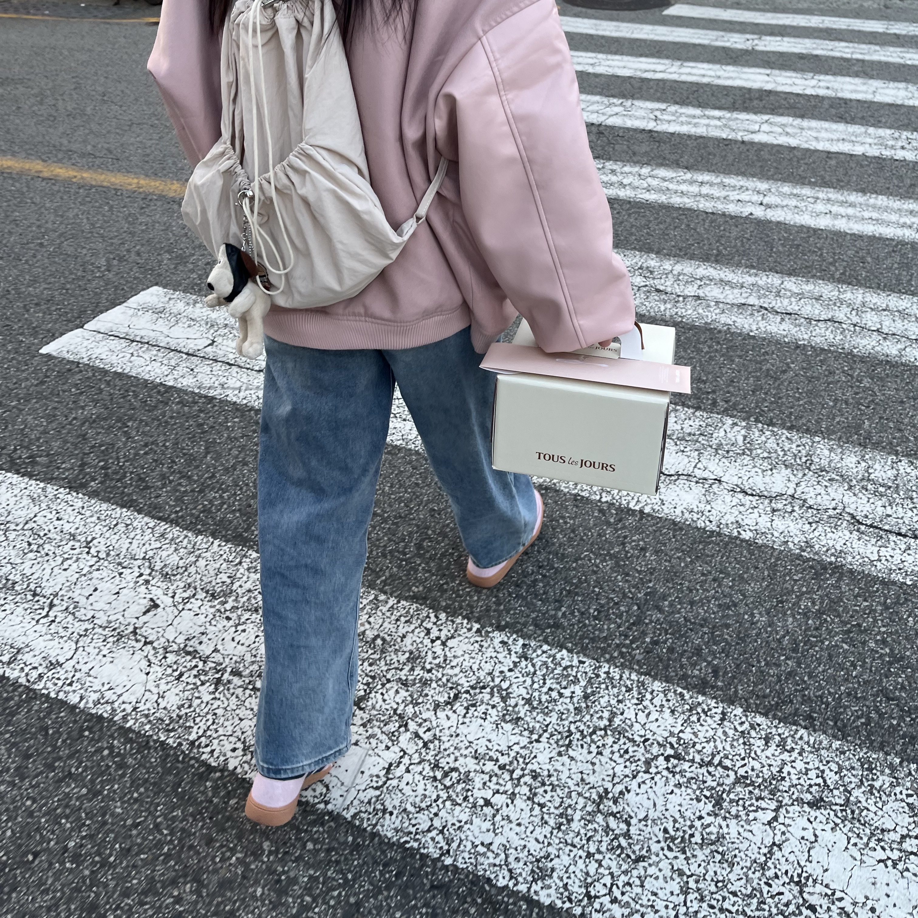 (W) Adidas Spezial Handball Clear Pink 착용 스타일 - 4