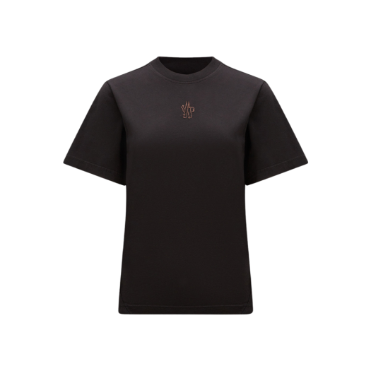 (W) 몽클레르 로고 티셔츠 블랙 - 23FW