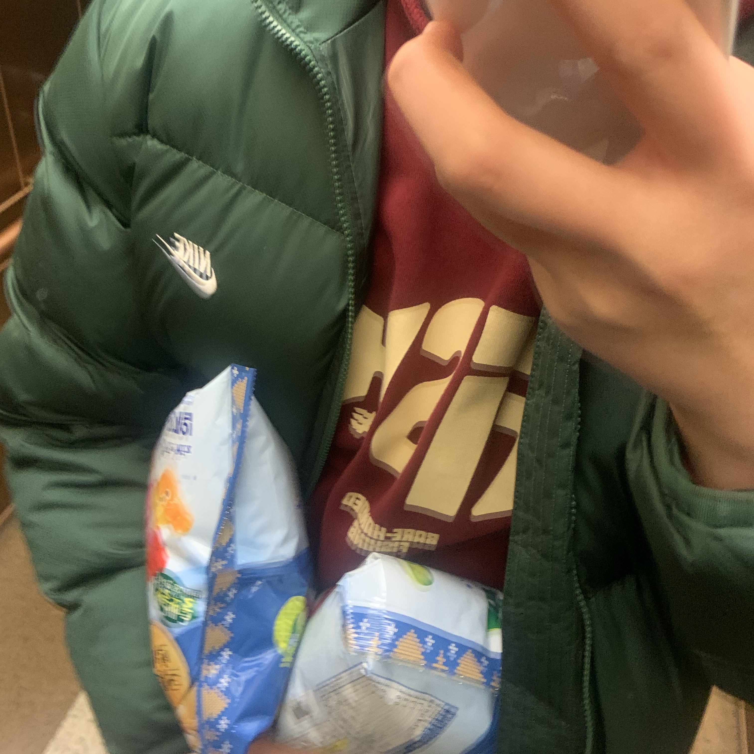 Nike NSW Puffer Jacket Fir - Asia 착용 스타일