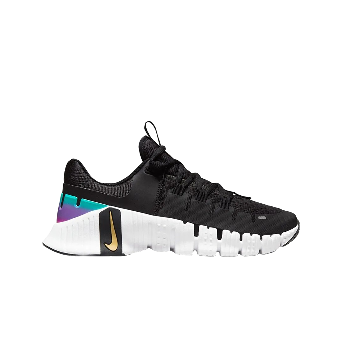 FB7149-001 (W) Nike Free Metcon 5 PRM Black Metallic Gold