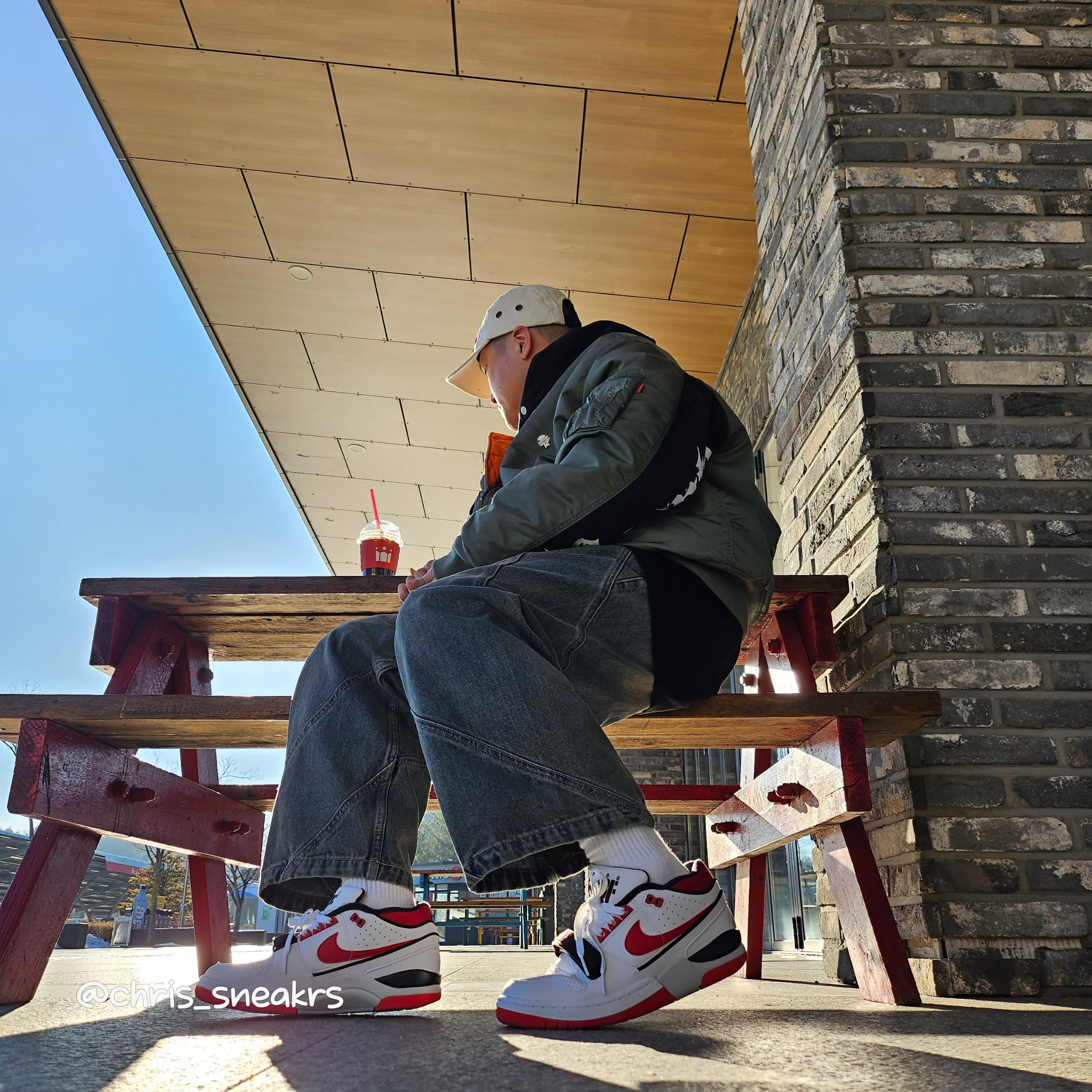 Supreme Military Camp Cap Stone - 22SS, Supreme x Bounty Hunter MA-1 Jacket Olive - 23FW 착용 스타일 - 2