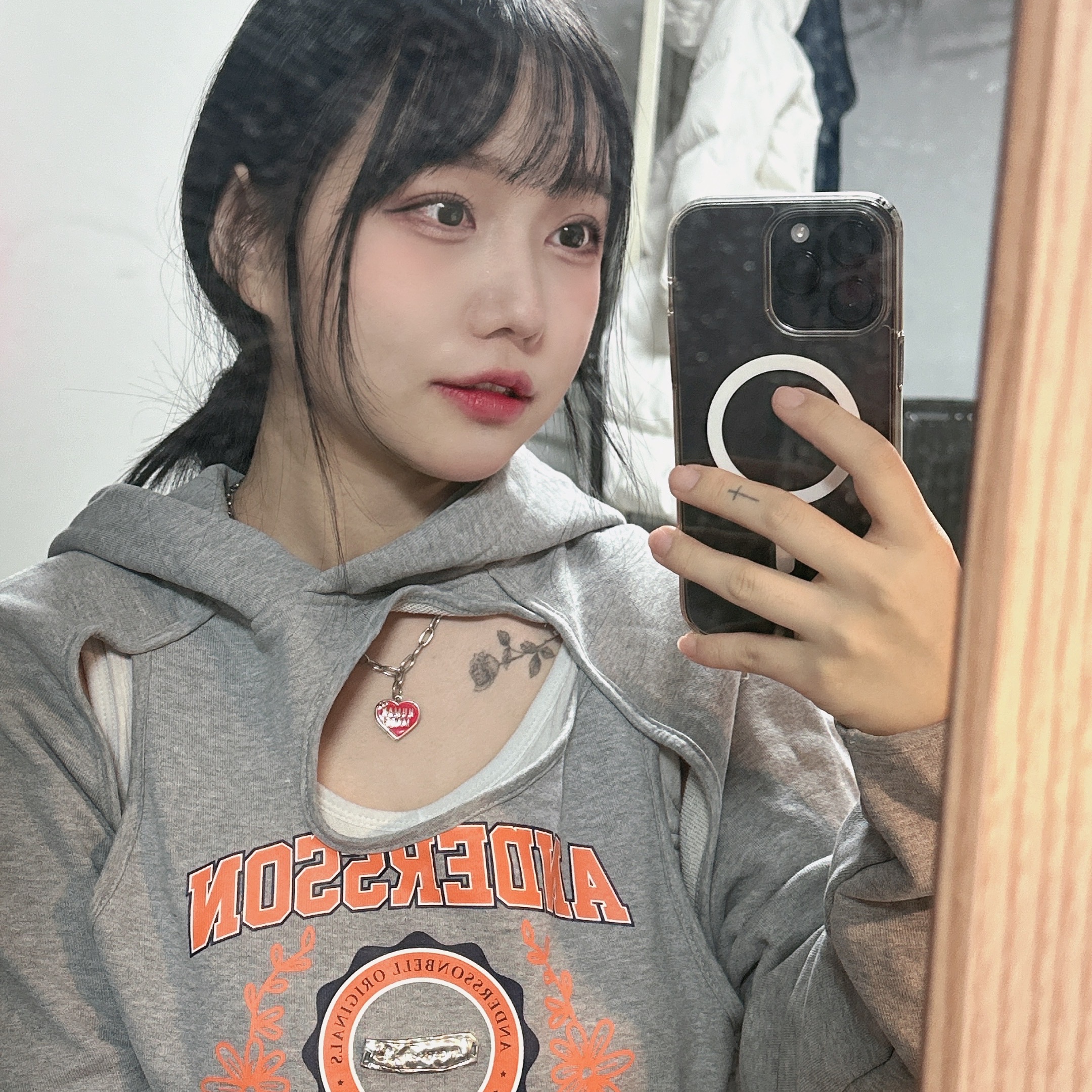 Human Made Animal Keyring Silver 착용 스타일