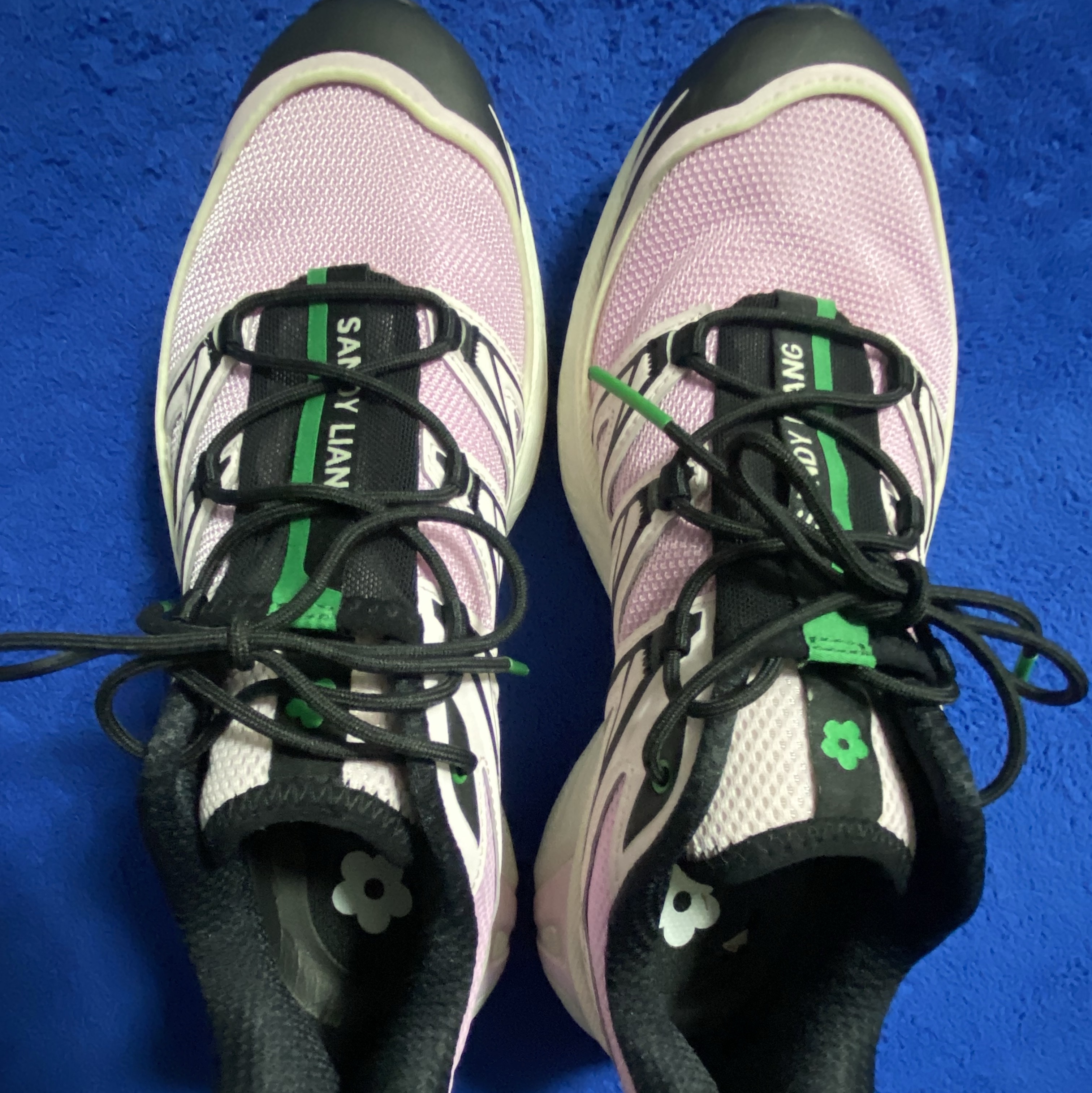 Salomon x Sandy Liang XT-6 Expanse Cradle Pink 착용 스타일 - 4