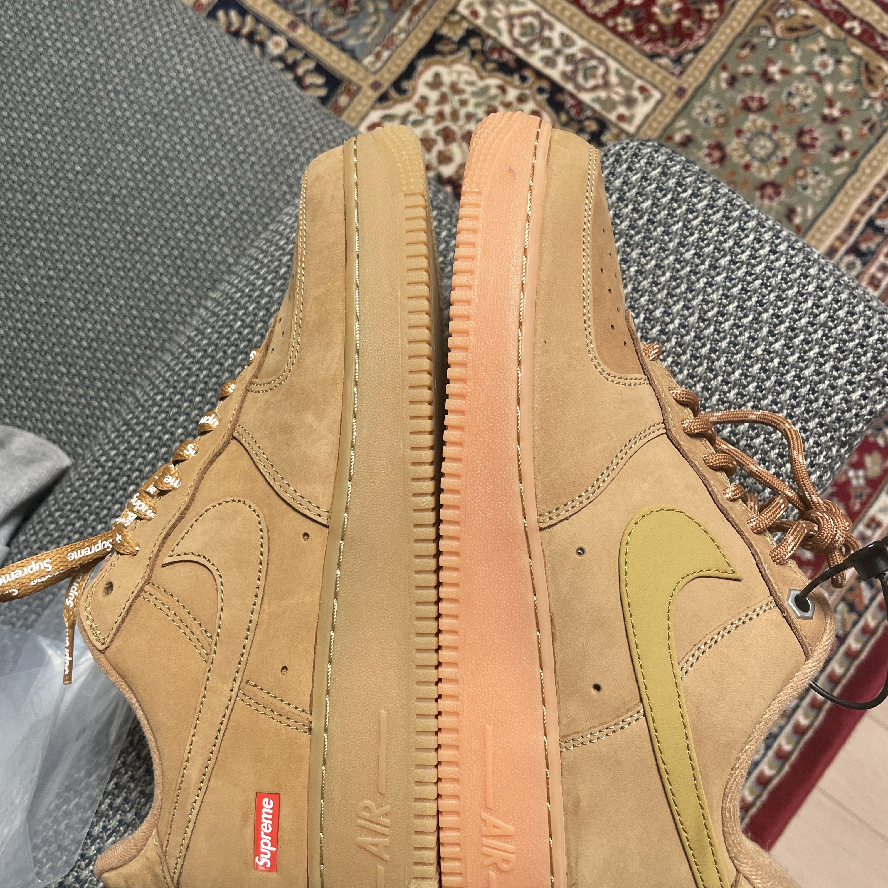 Nike Air Force 1 '07 WB Flax 착용 스타일 - 1