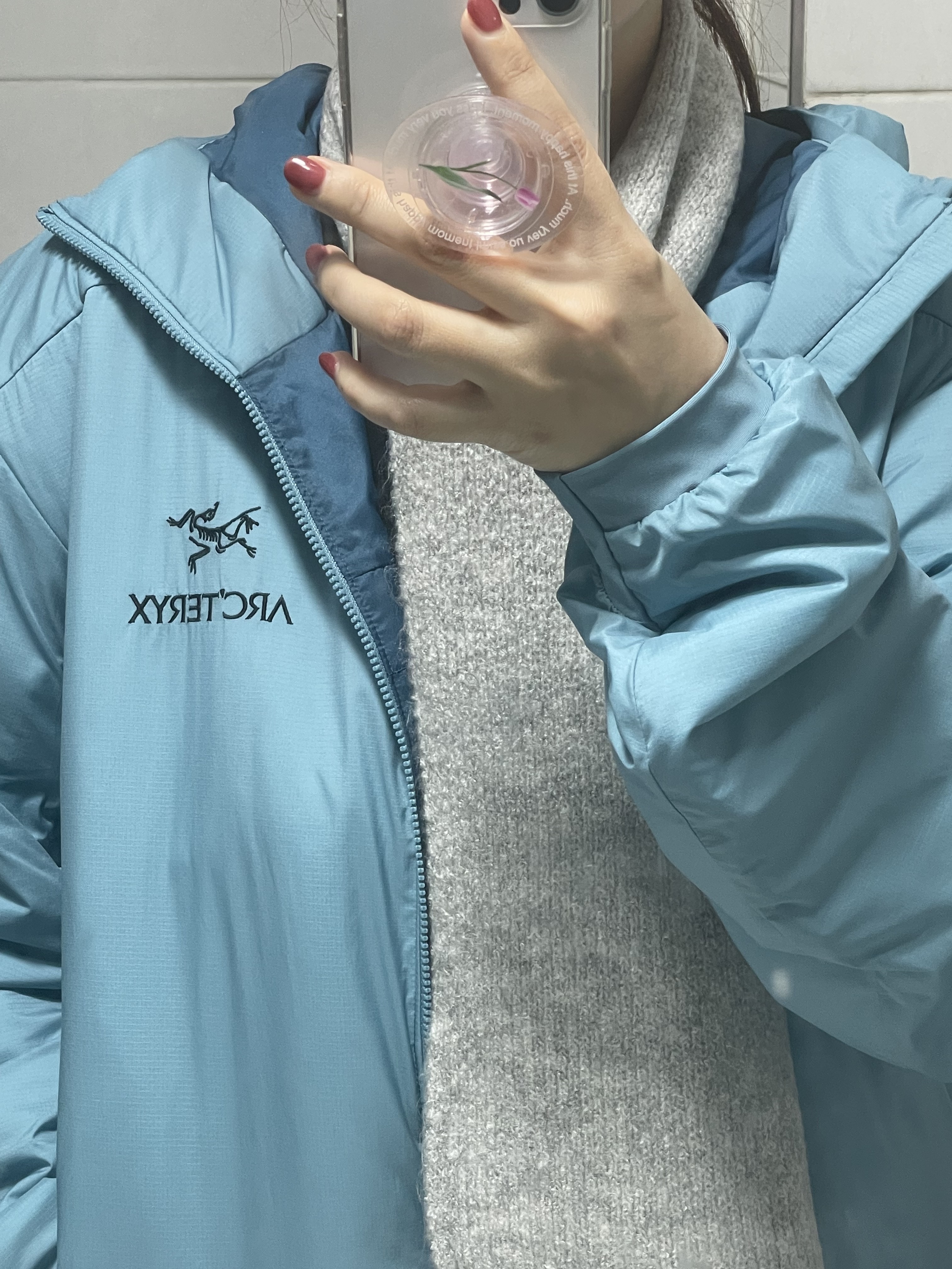 Arc'teryx Atom LT Hoody Solace 착용 스타일 - 1