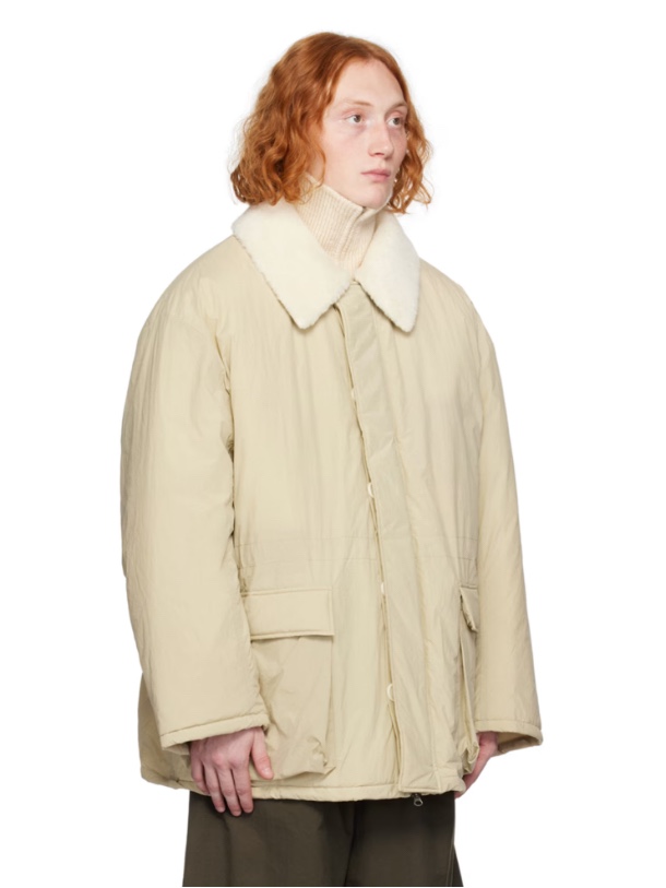 Amomento Padded Safari Jumper Beige 착용 스타일 - 3