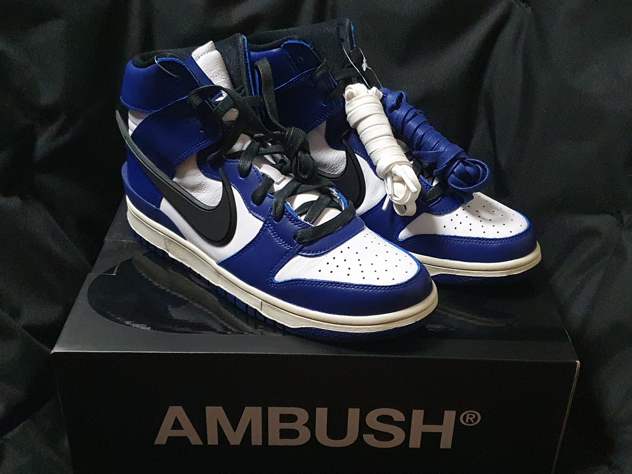 Nike x Ambush Dunk High Deep Royal Blue 착용 스타일 - 1