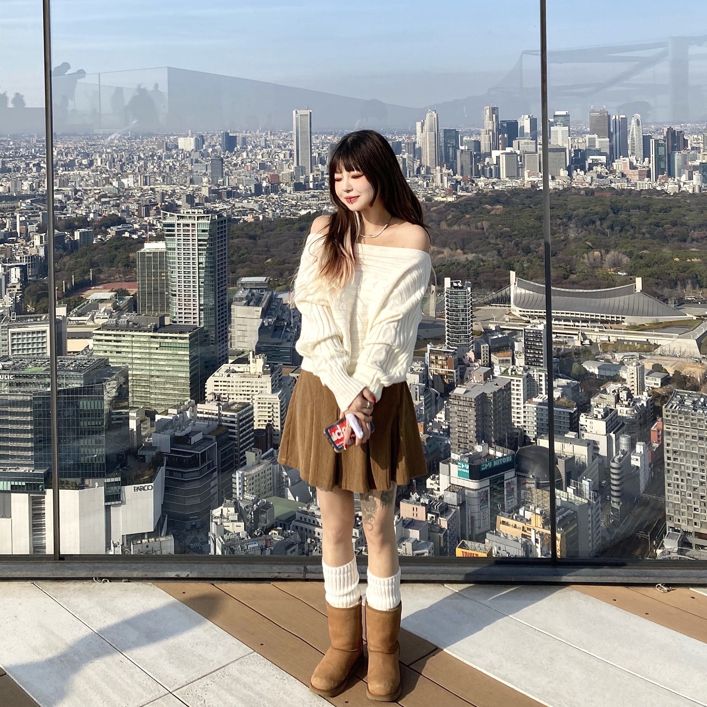 UGG Classic Short Boots Chestnut 착용 스타일
