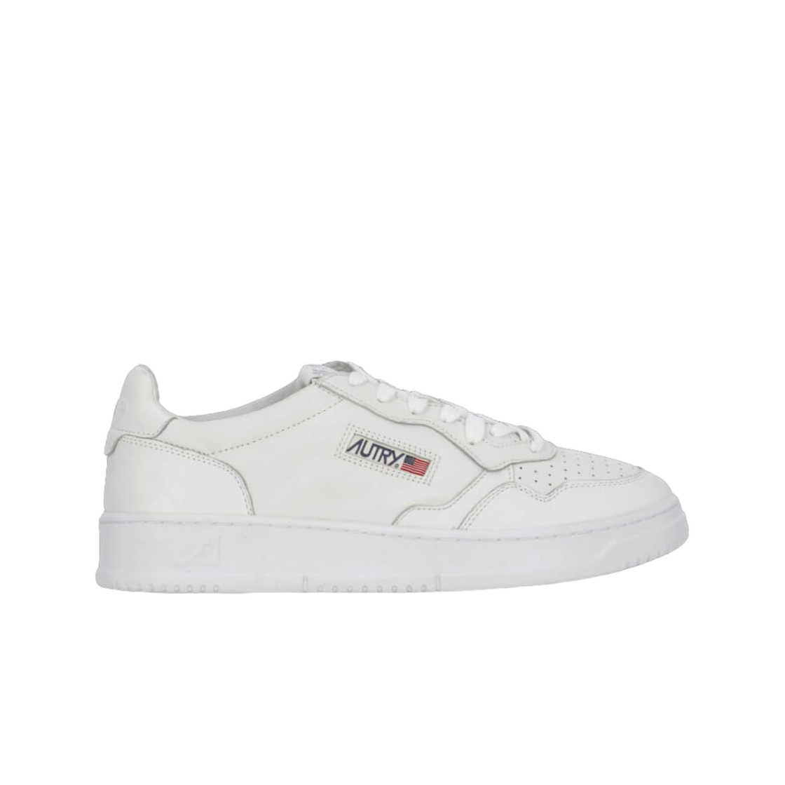 오트리 메달리스트 로우 솔리드 고트스킨 스니커즈 화이트(Autry Medalist Low Solid Goatskin Sneakers White)