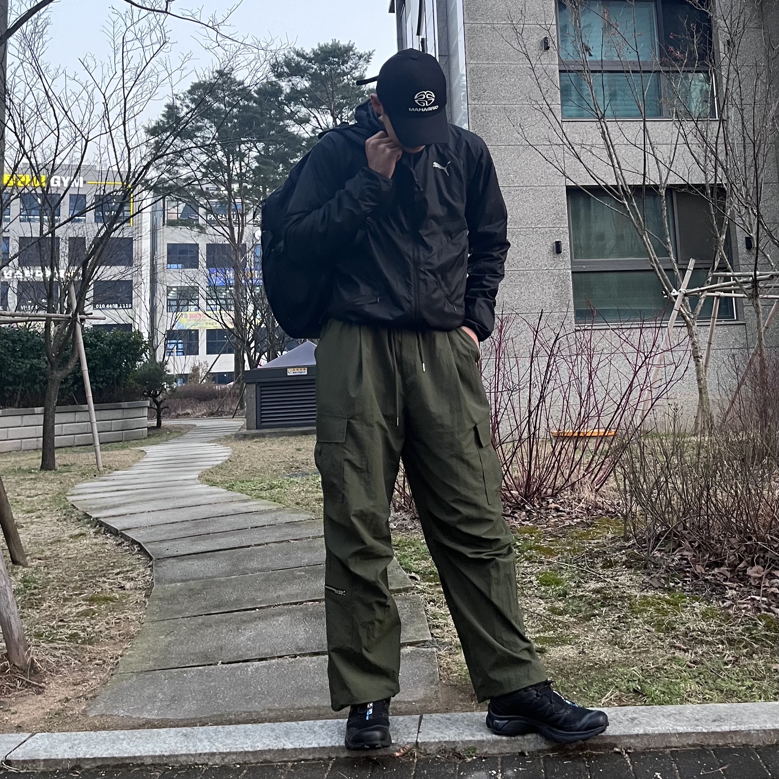 Salomon XT-6 ADV Black 착용 스타일
