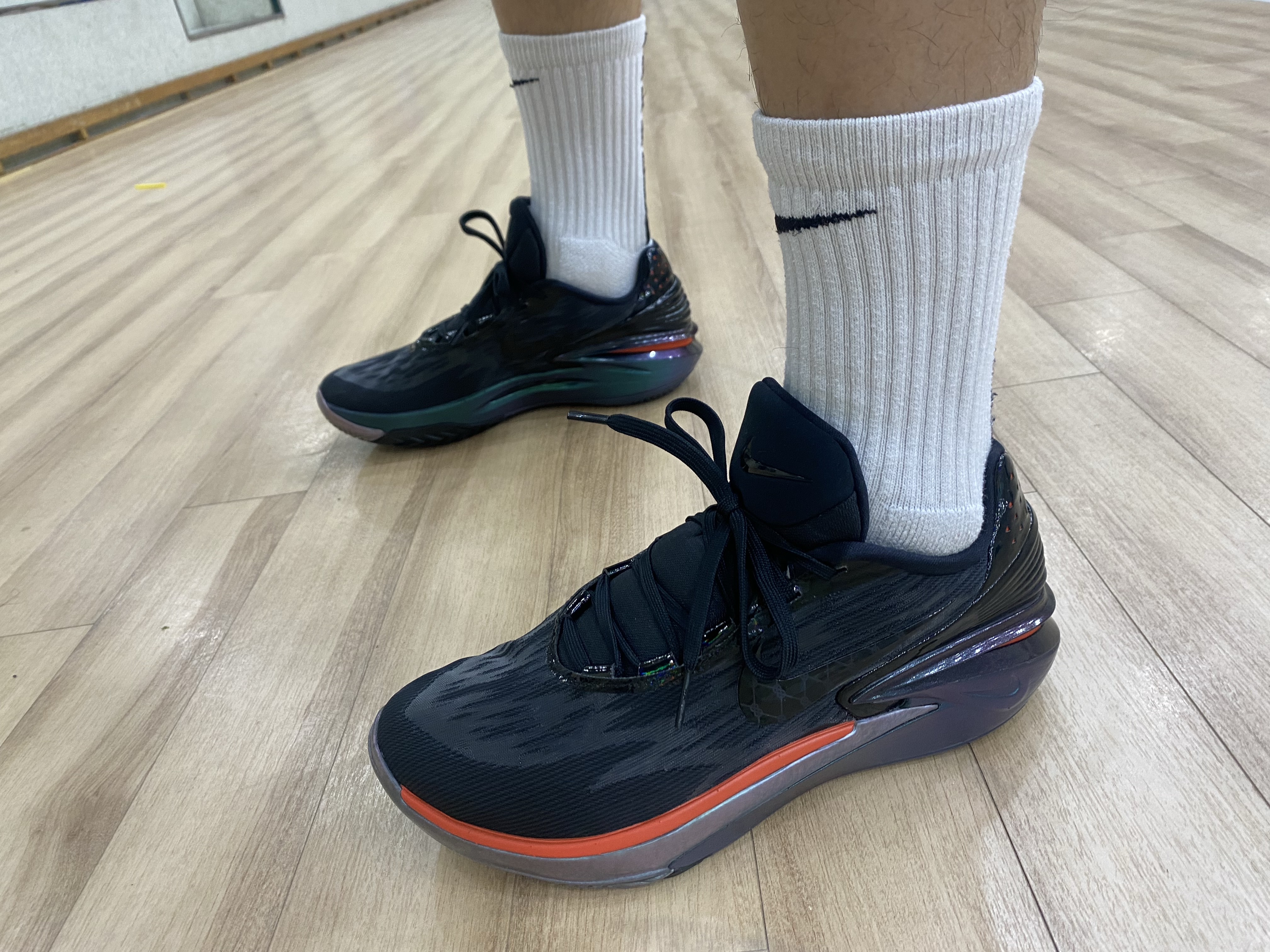 Nike Air Zoom GT Cut 2 GTE EP Black Multi Color 착용 스타일 - 5