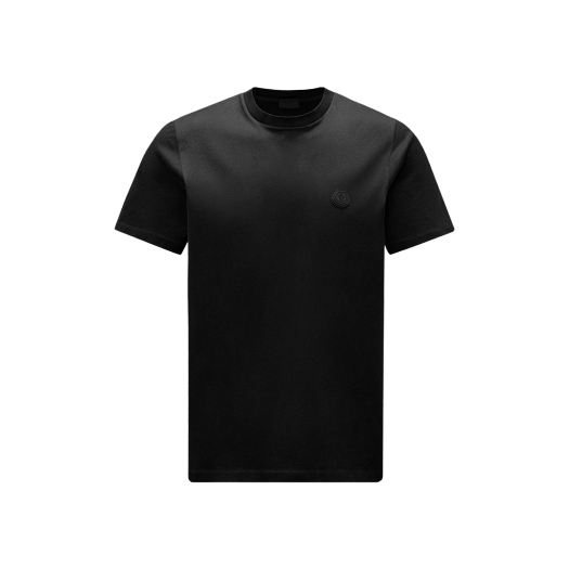 몽클레르 버티컬 로고 티셔츠 블랙 - 24SS