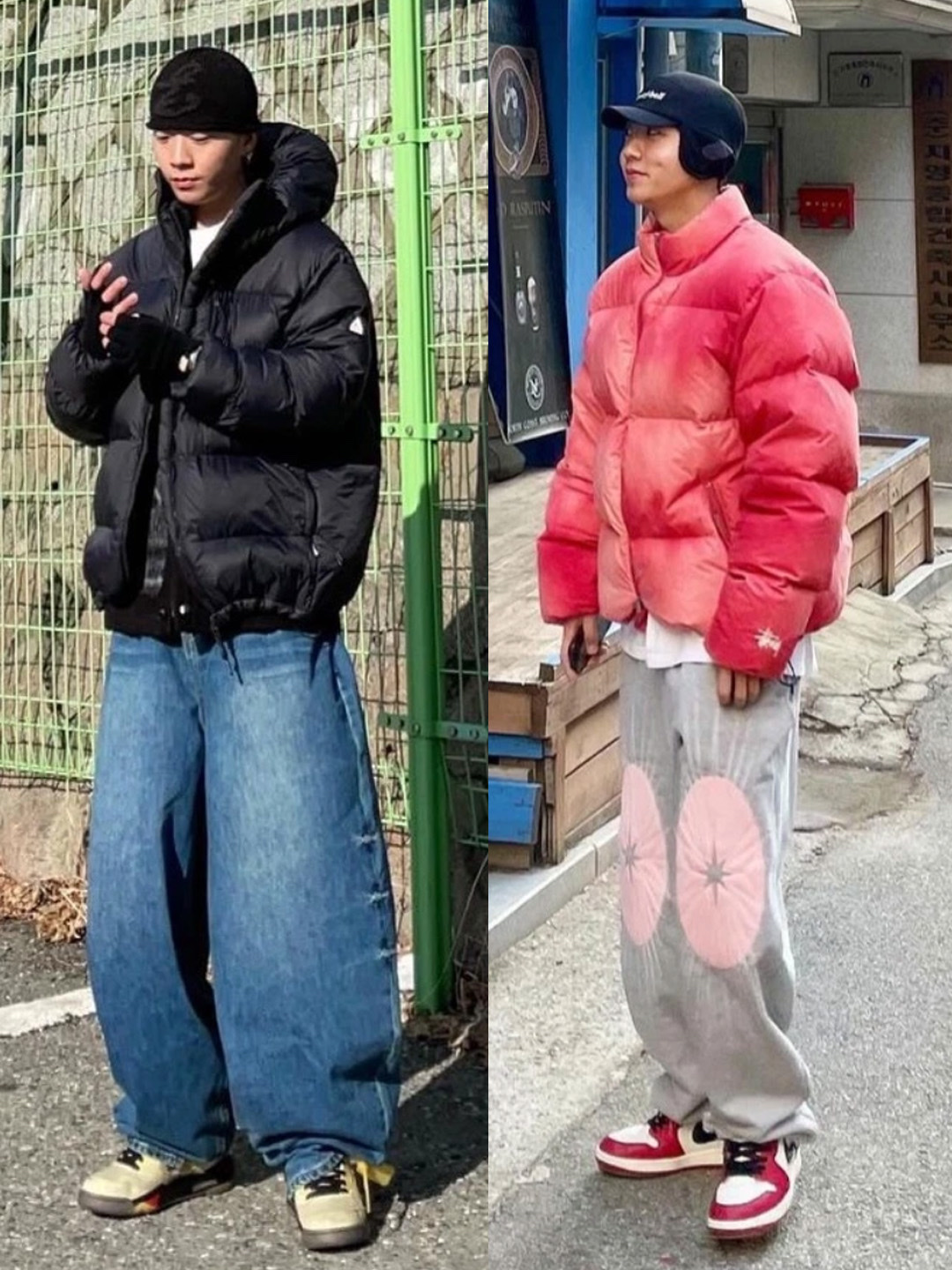 Project G/R Tactical Cargo Pants Camo, Zara Utility Cargo Jeans Black 착용 스타일 - 3