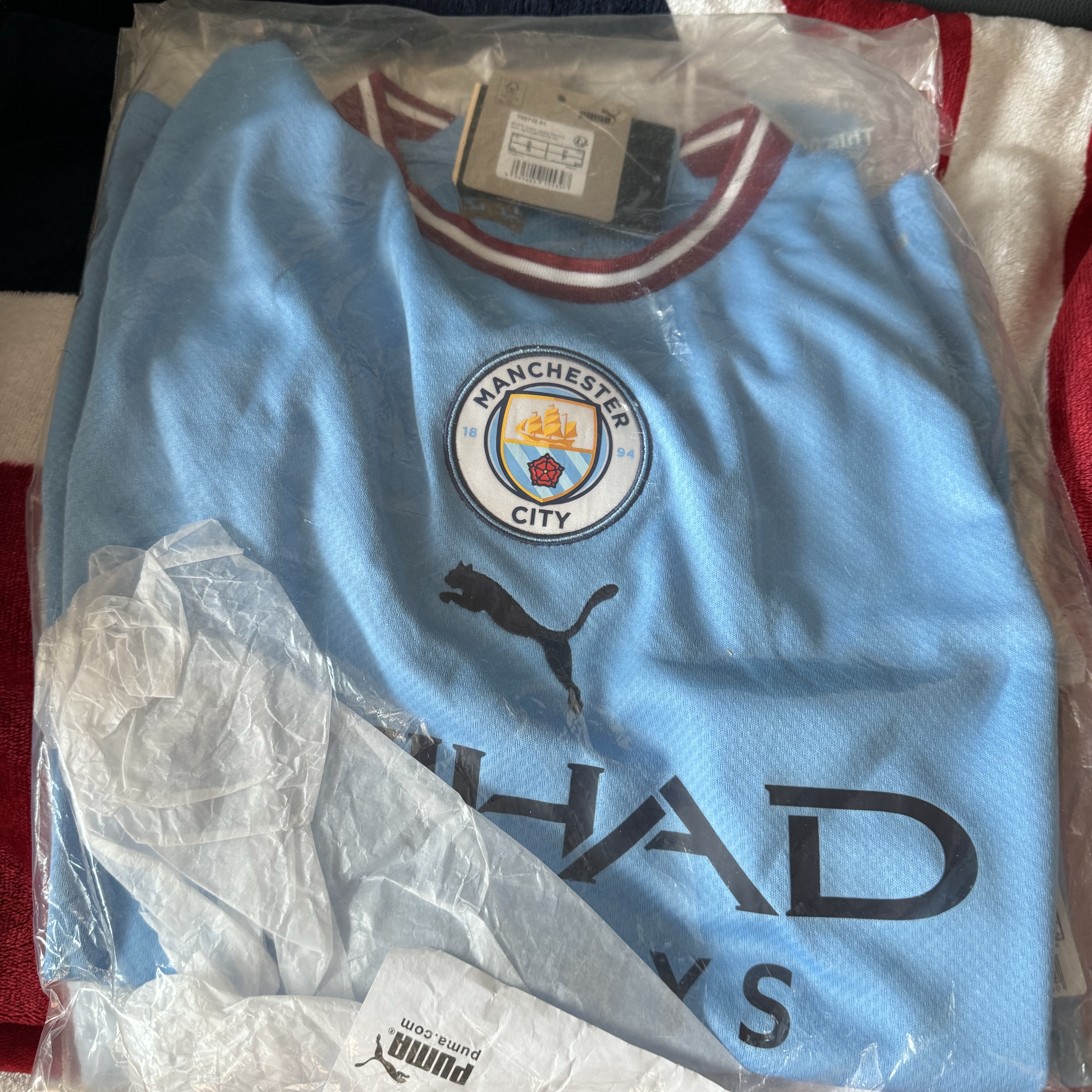 Puma Manchester City 2022/23 Home Jersey Team Light Blue (Non Marking Ver.) 착용 스타일 - 2