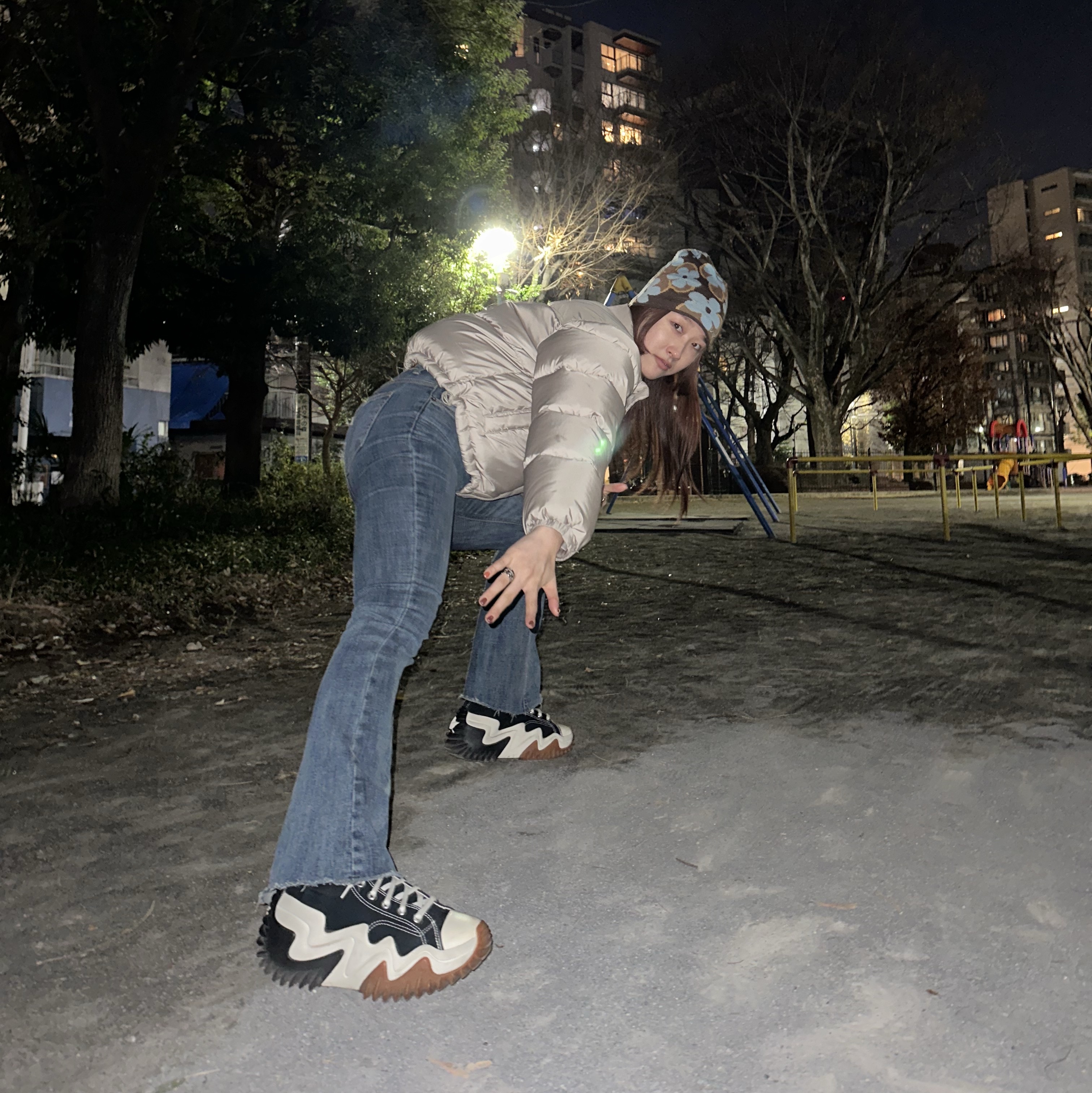 Converse Run Star Motion High Black 착용 스타일 - 3