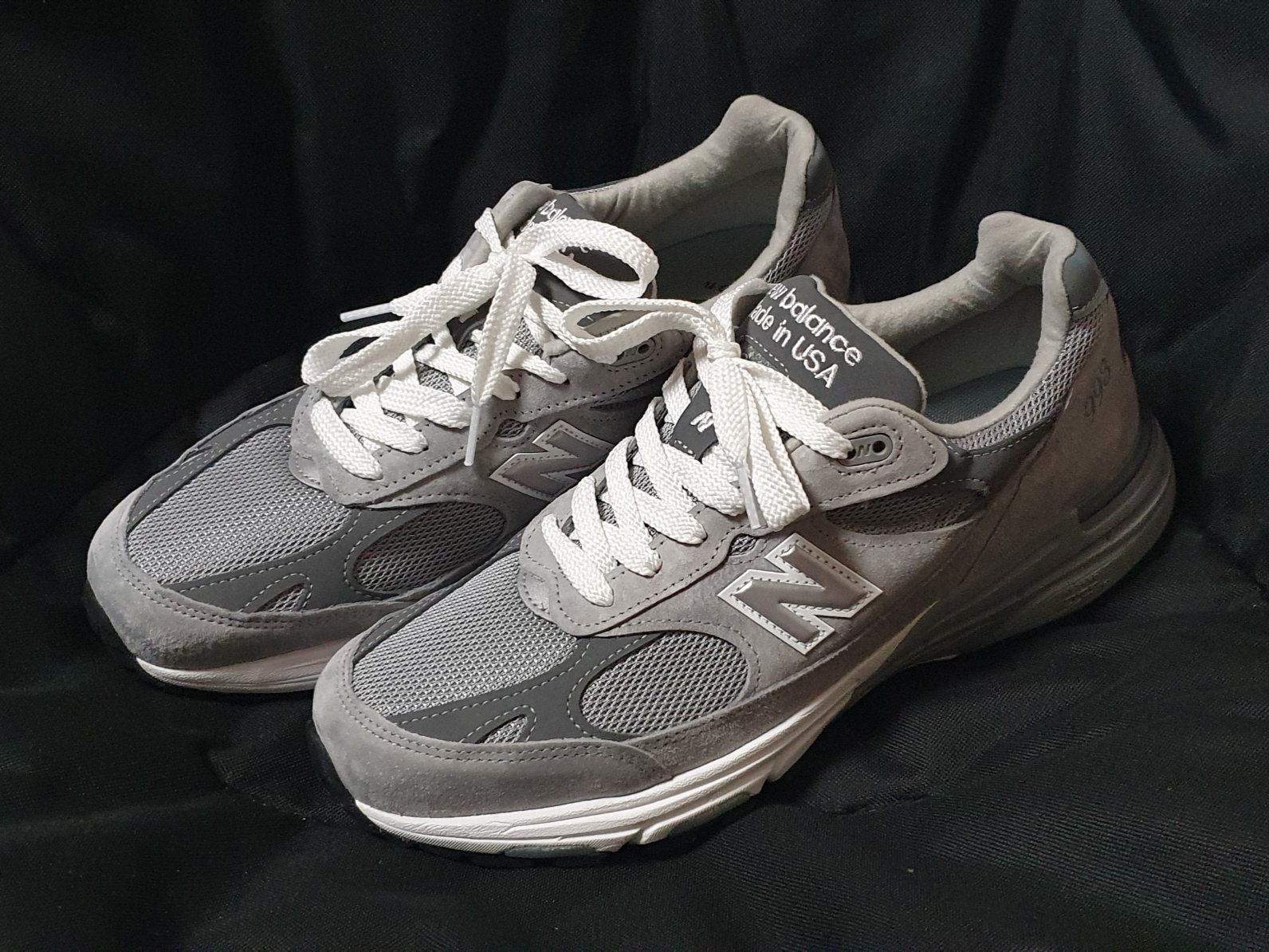 New Balance 993 Made in USA Grey - D Standard 착용 스타일 - 1