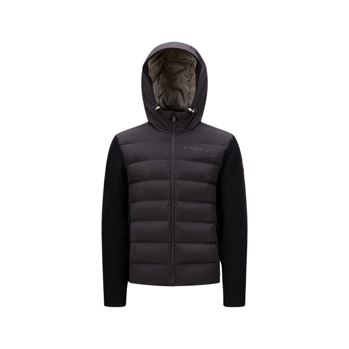 I2-097-9B00003-M1122-999 Moncler Padded Zip-Up Hoodie Black - 23FW - 대표 이미지 #1