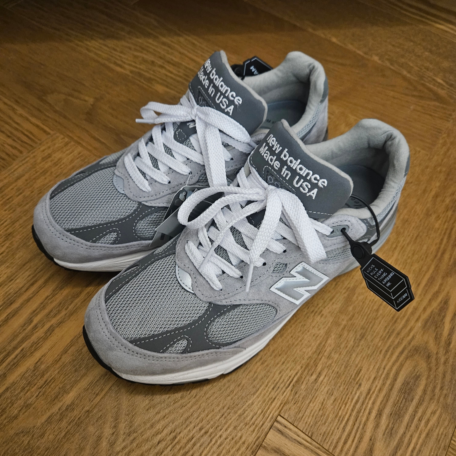 New Balance 993 Made in USA Grey - D Standard 착용 스타일