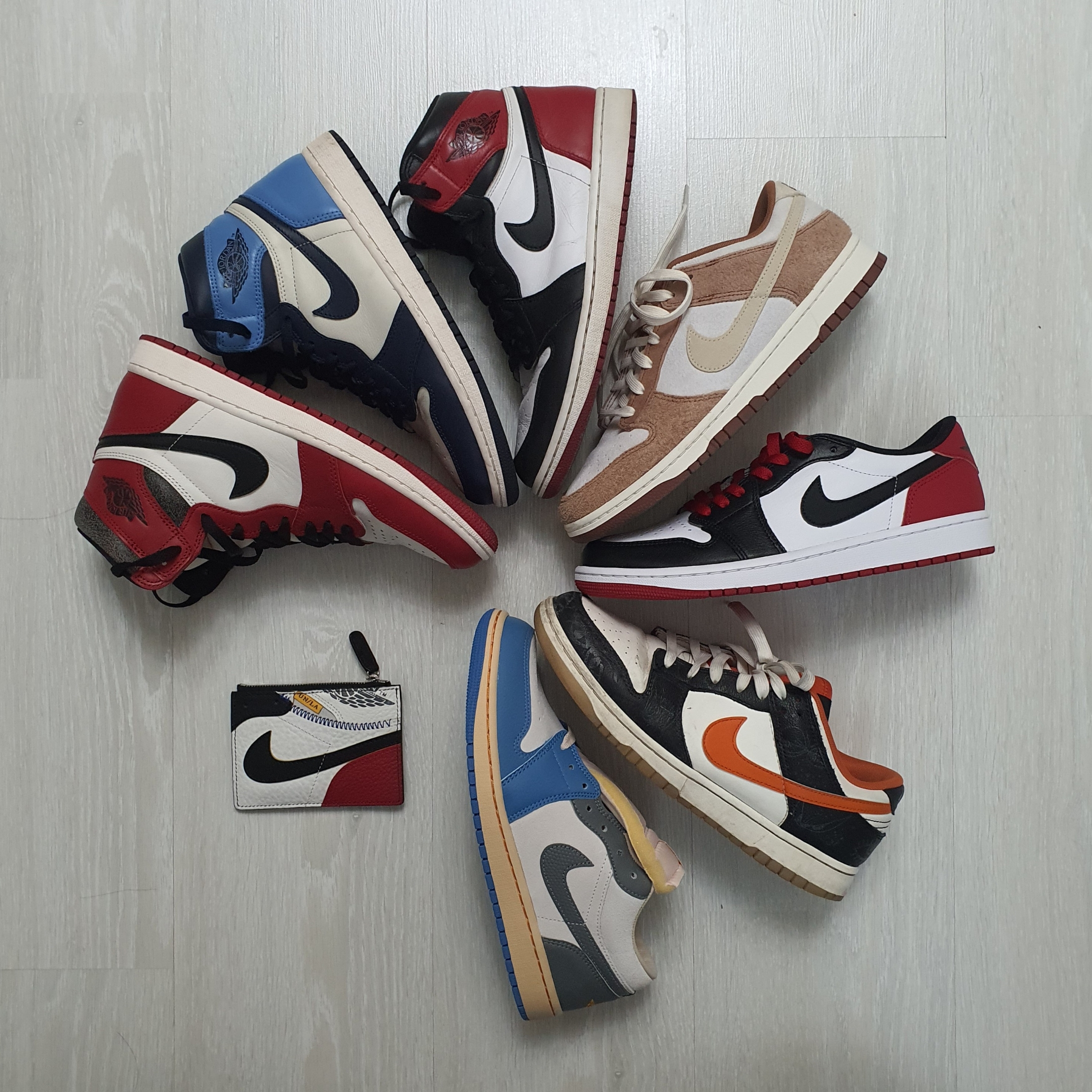 Jordan 1 Retro High OG Chicago 2022, Jordan 1 Retro High Obsidian UNC 착용 스타일